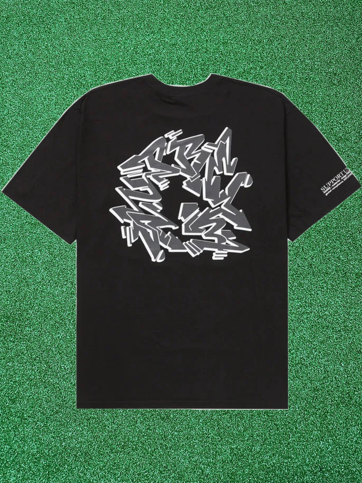 Camiseta negra de la unidad de apoyo supremo