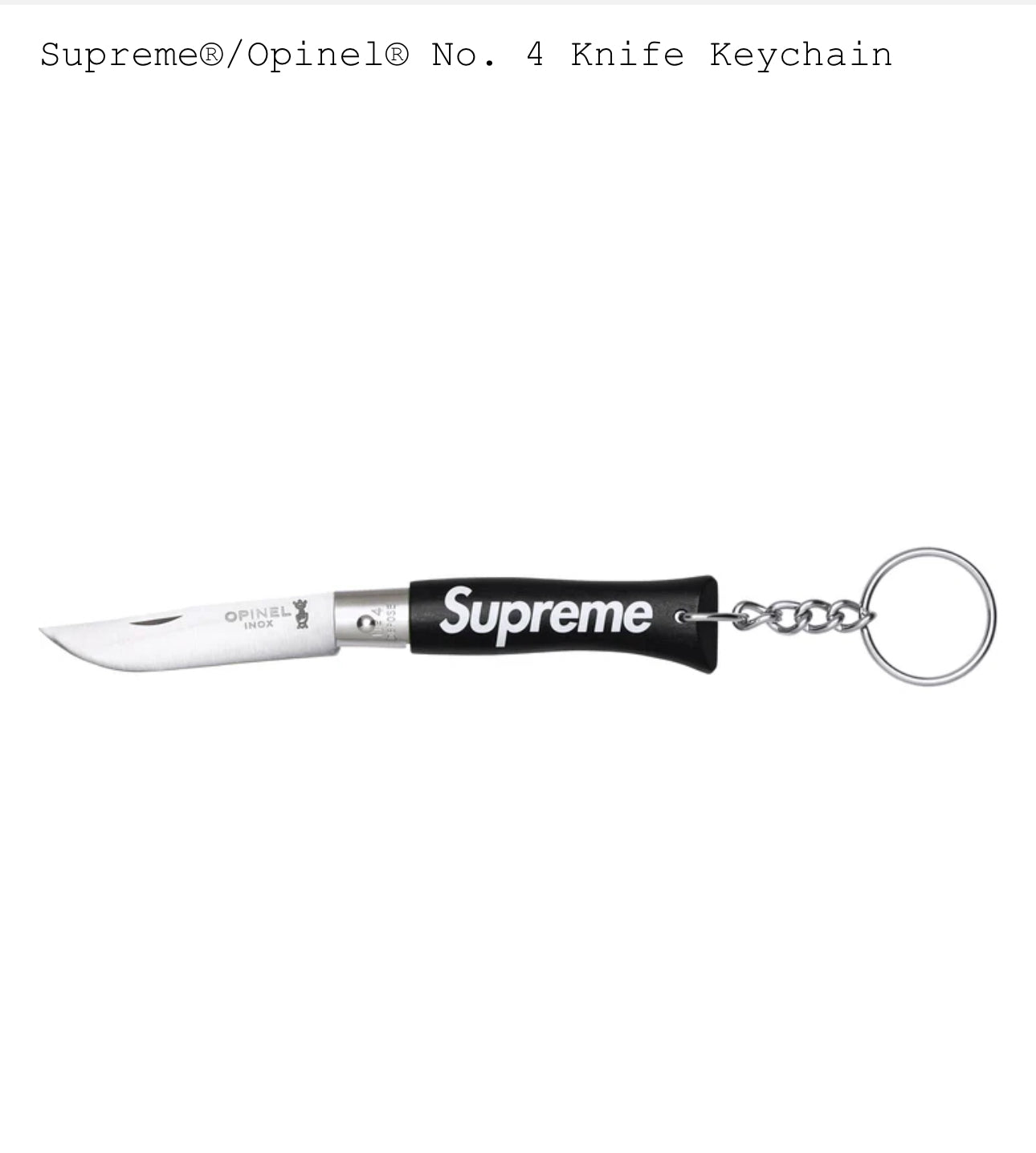 Supreme Key Chain Knife