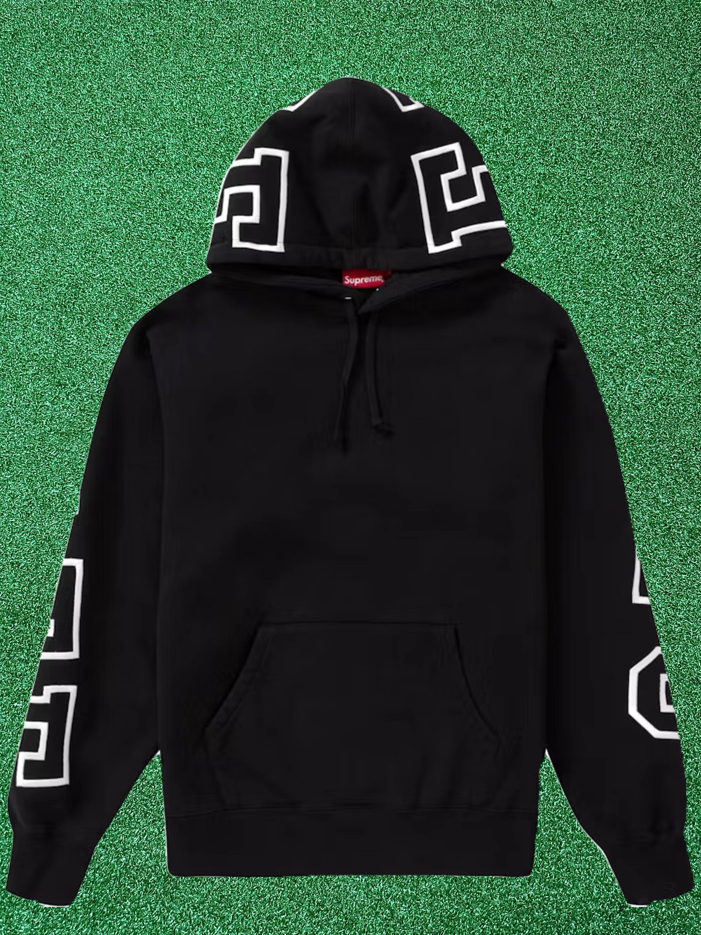 Supreme State Hooded Sweatshirt – Black