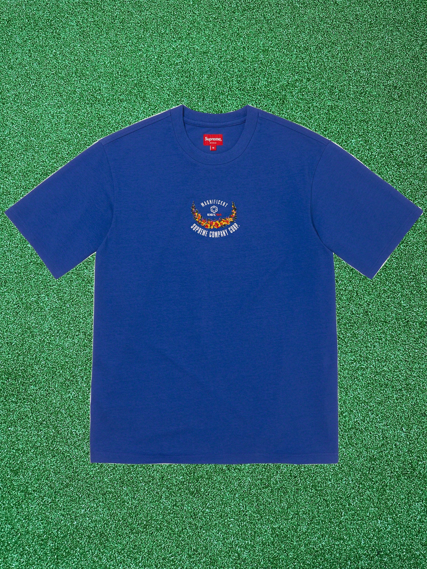 Camiseta Supreme Victory manga corta azul rey