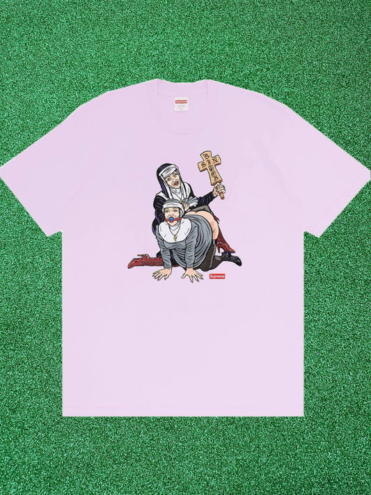 Camiseta Supreme Nuns violeta claro