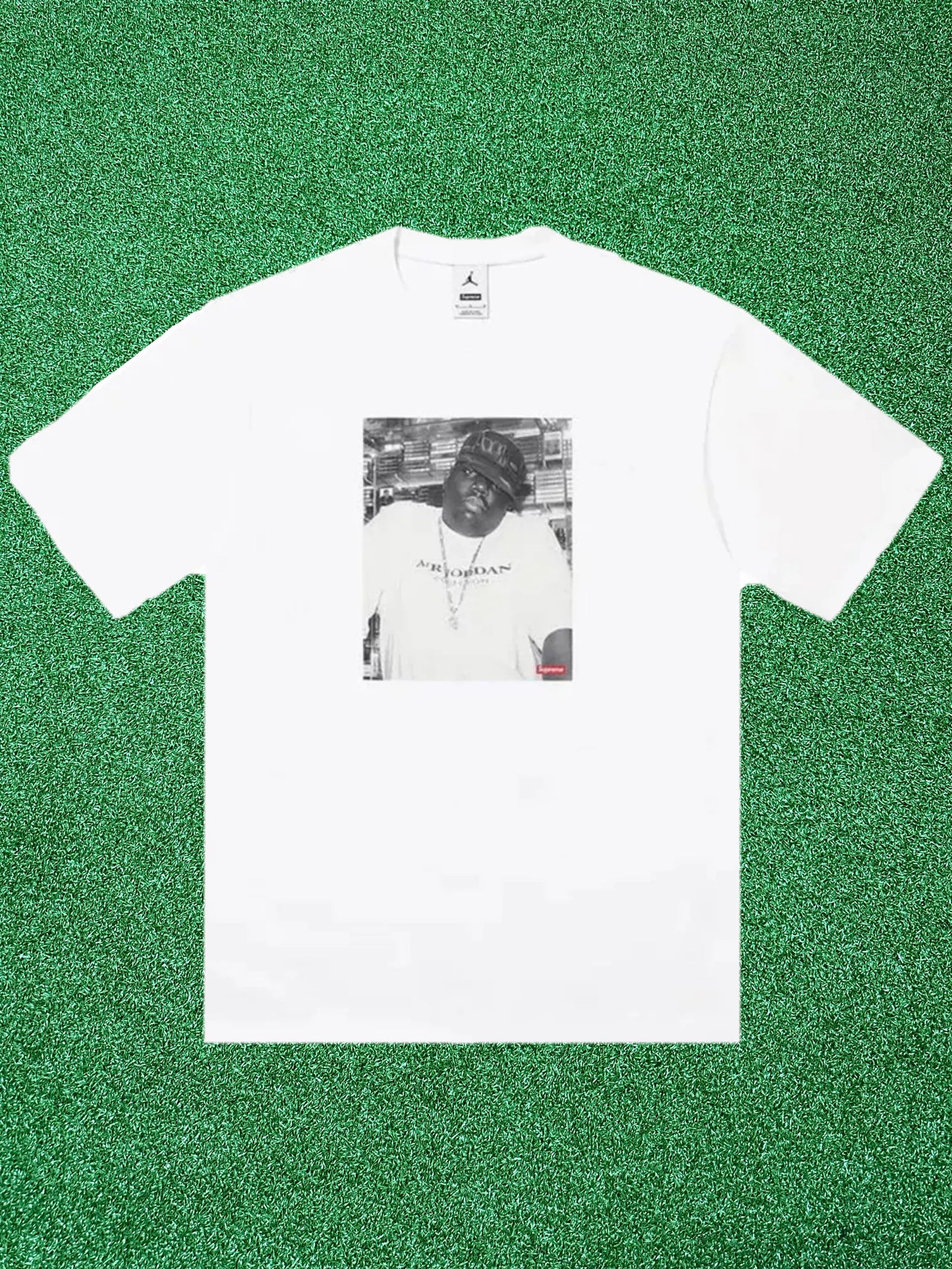 Camiseta de manga corta Jordan Biggie de Supreme en color blanco