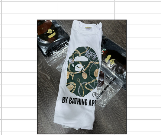 BAPE Jewels White Tee