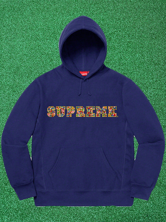 Supreme Jewels Hooded Sweatshirt Dark Royal (FW20)