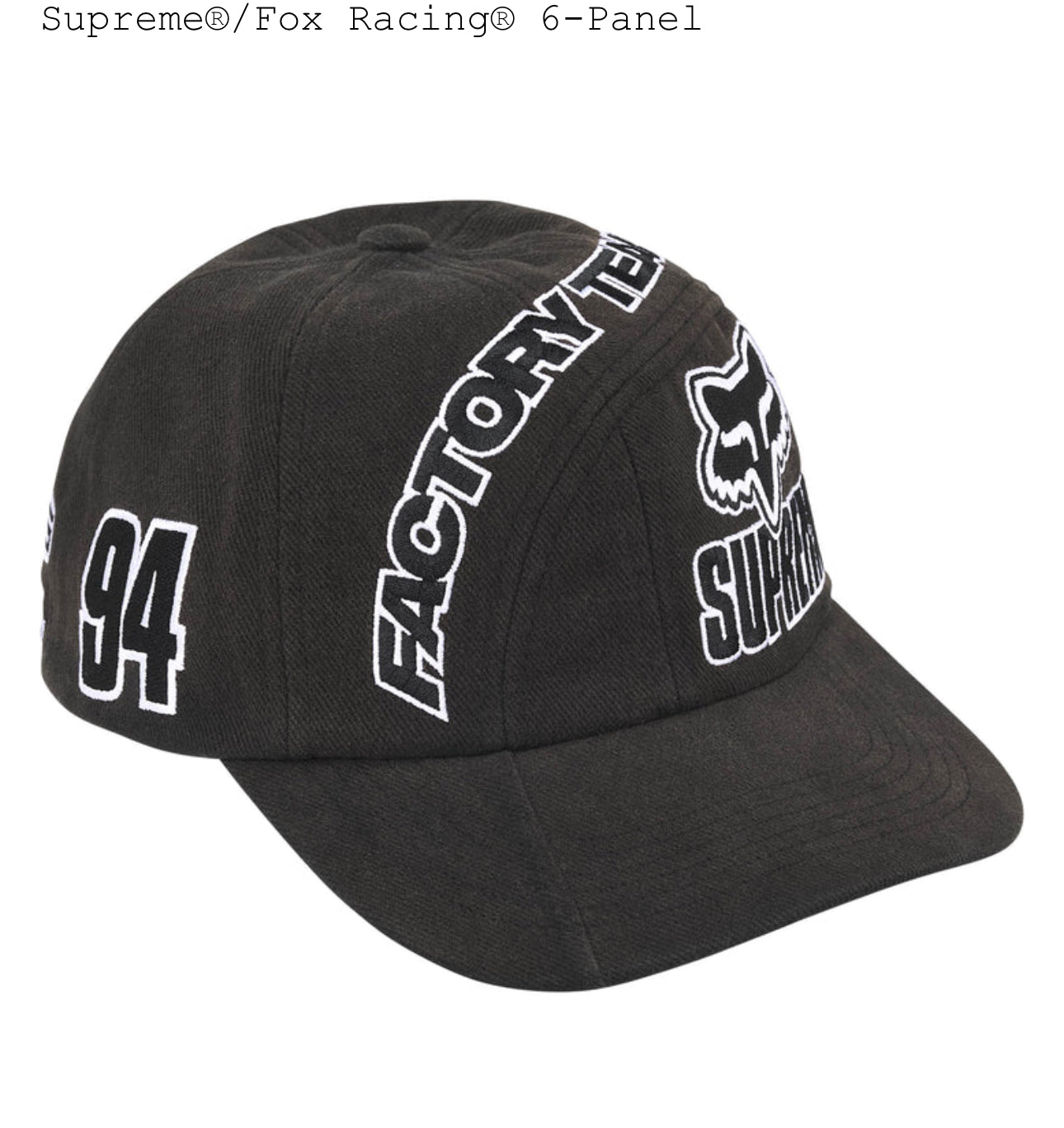 Supreme Fox Racing 6 Panel Hat