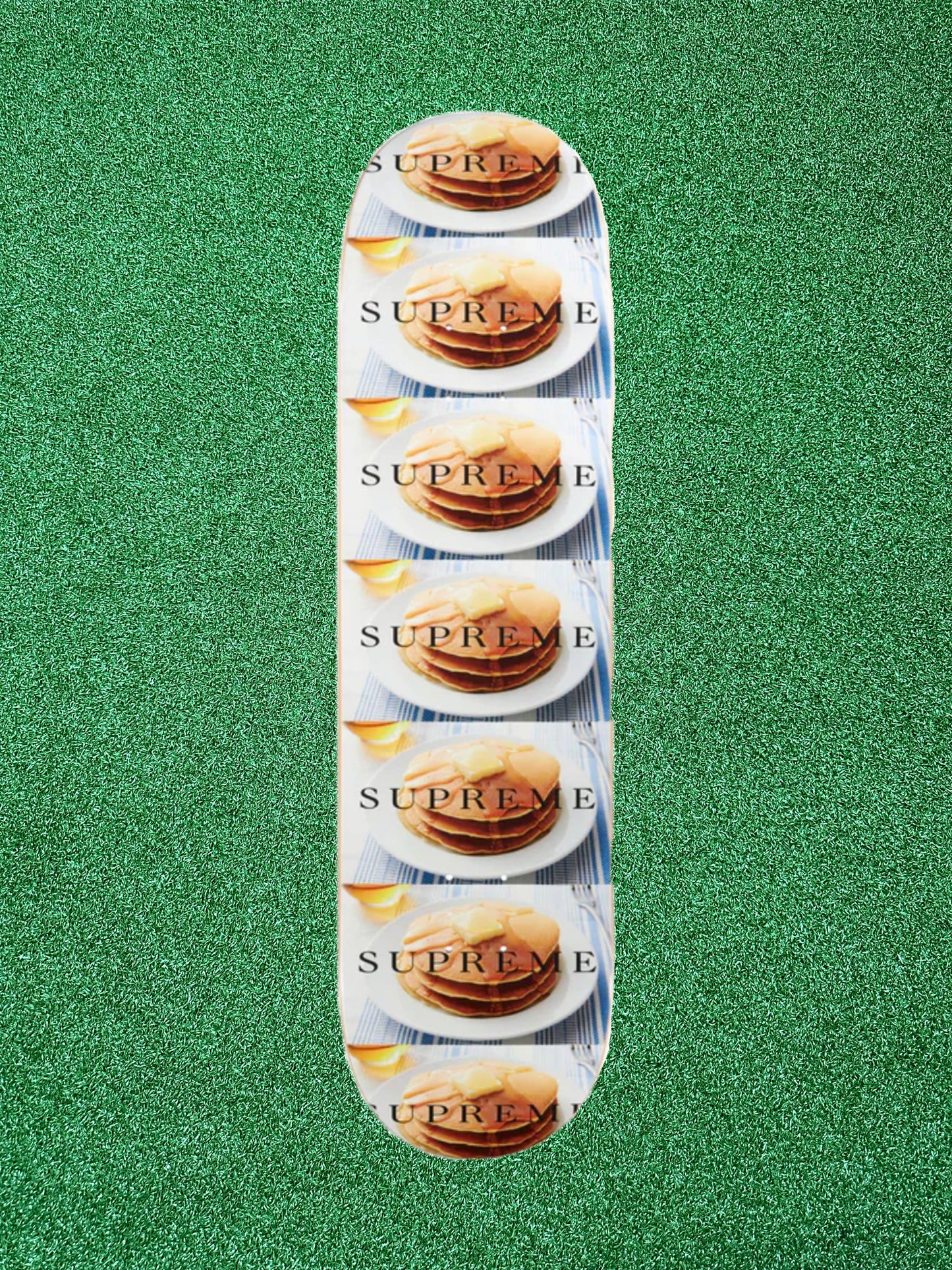Supreme Pancakes Skateboard Deck Multicolor – Limited Edition Breakfast Graphic Streetwear Art Deck
