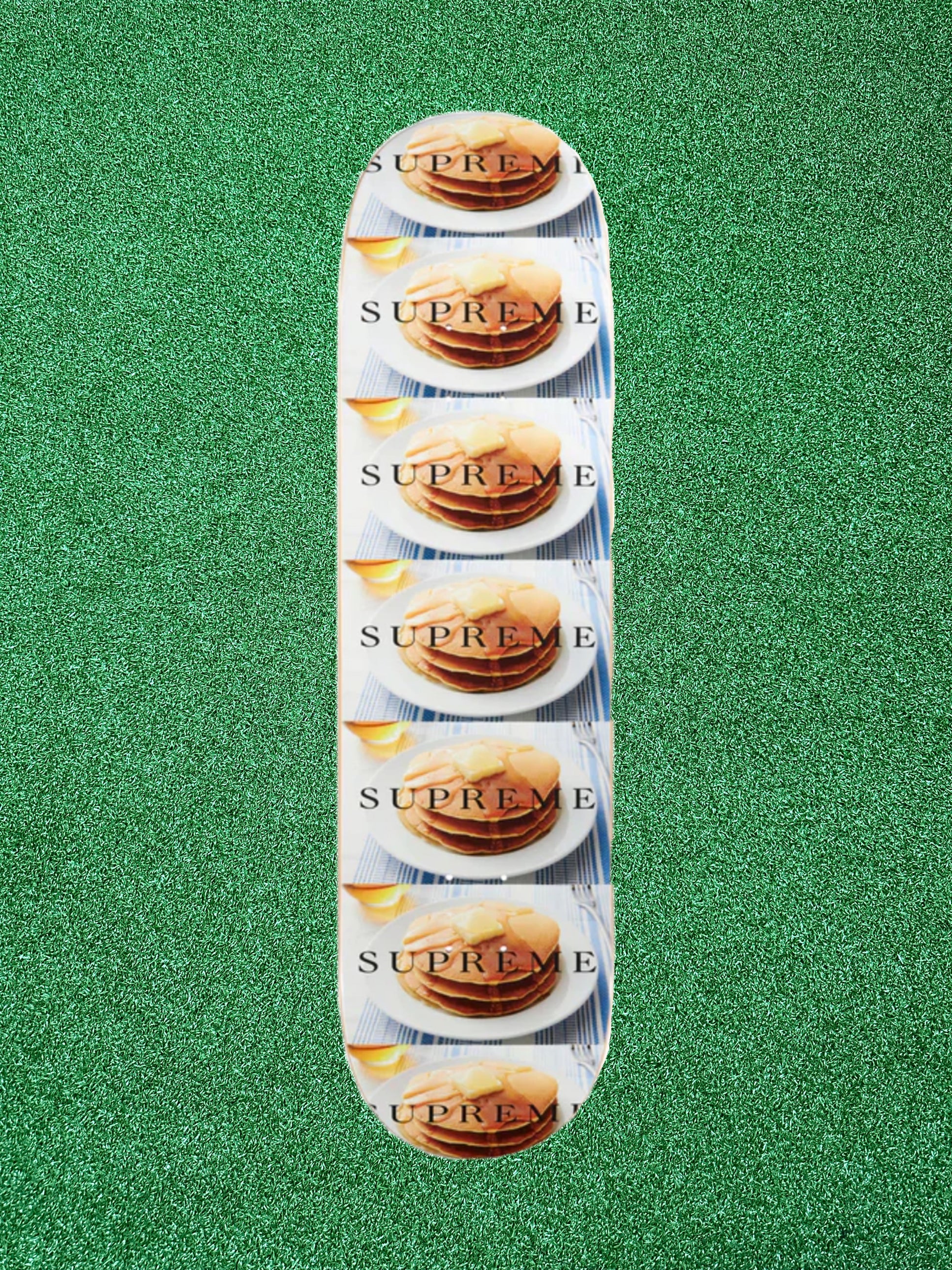 Supreme Pancakes Skateboard Deck Multicolor – Limited Edition Breakfast Graphic Streetwear Art Deck