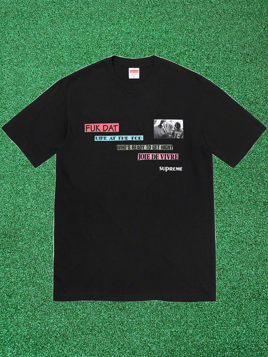 Camiseta Supreme Joie De Vivre Negra