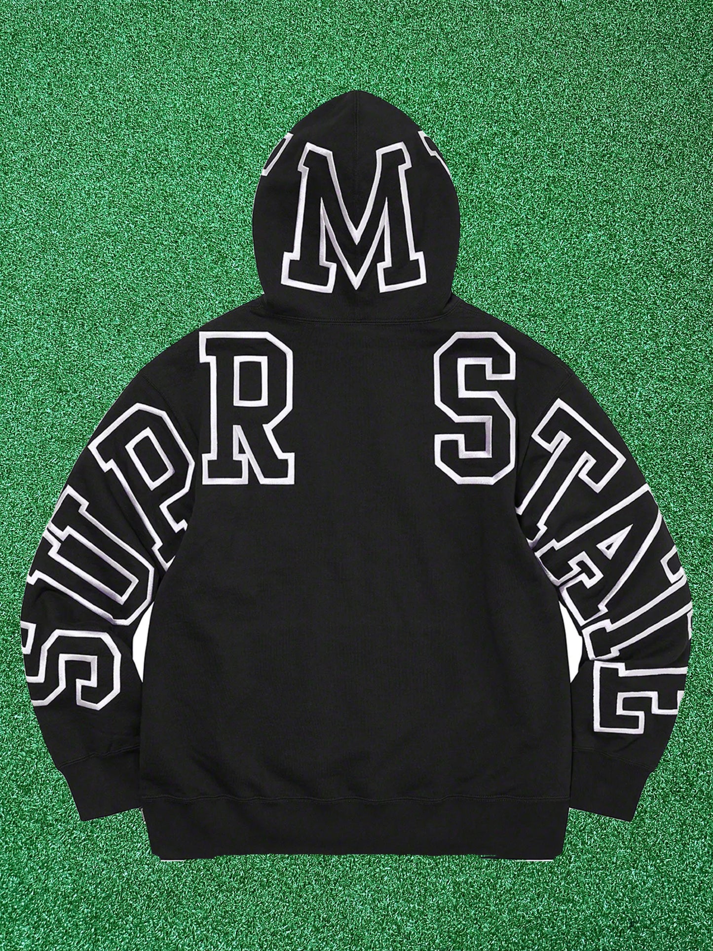 Supreme State Hooded Sweatshirt – Black
