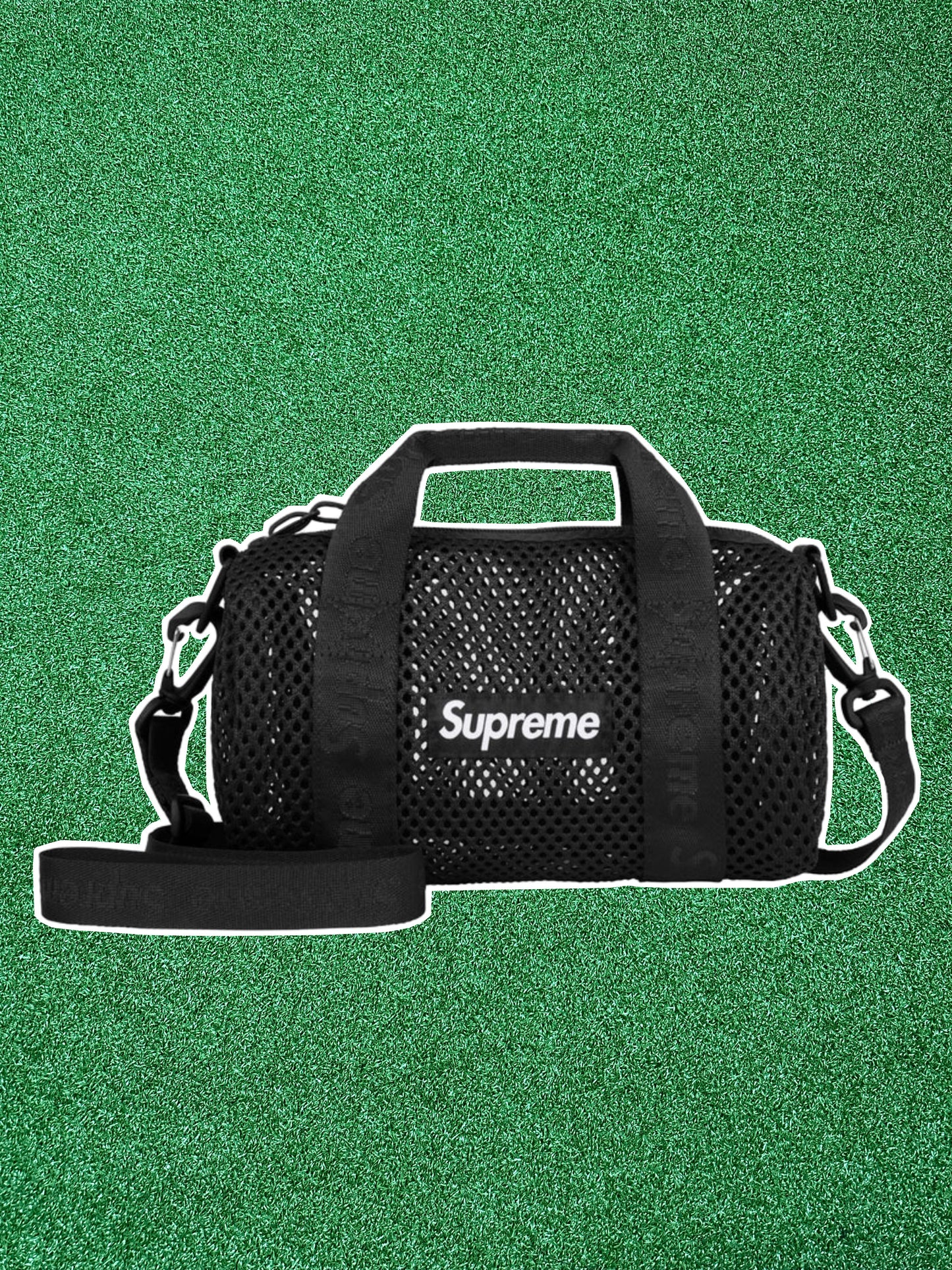 Supreme Mesh Mini Duffle Bag – Black From SS25 Collection