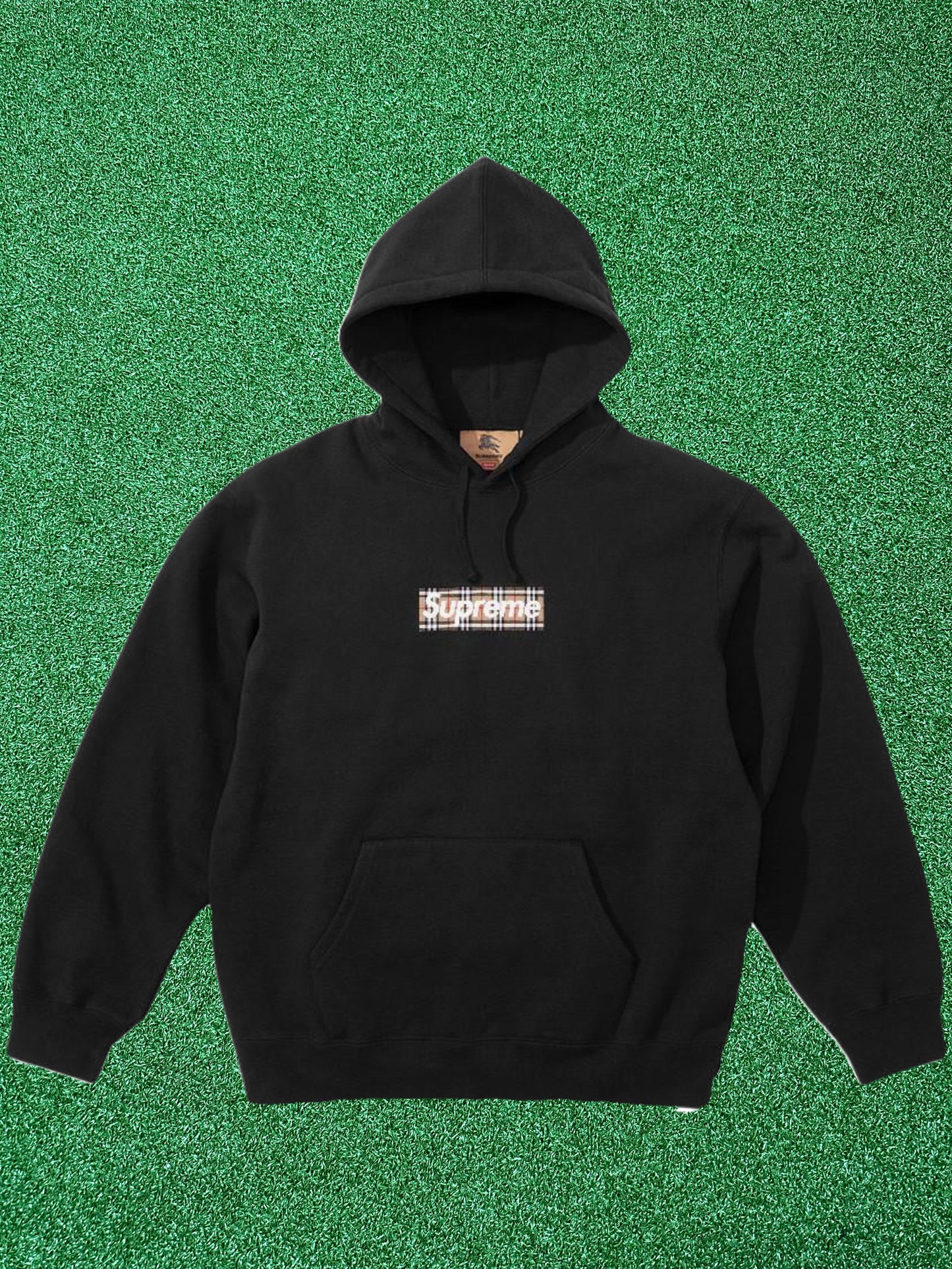 Supreme x Burberry Box Logo Hoodie – Black