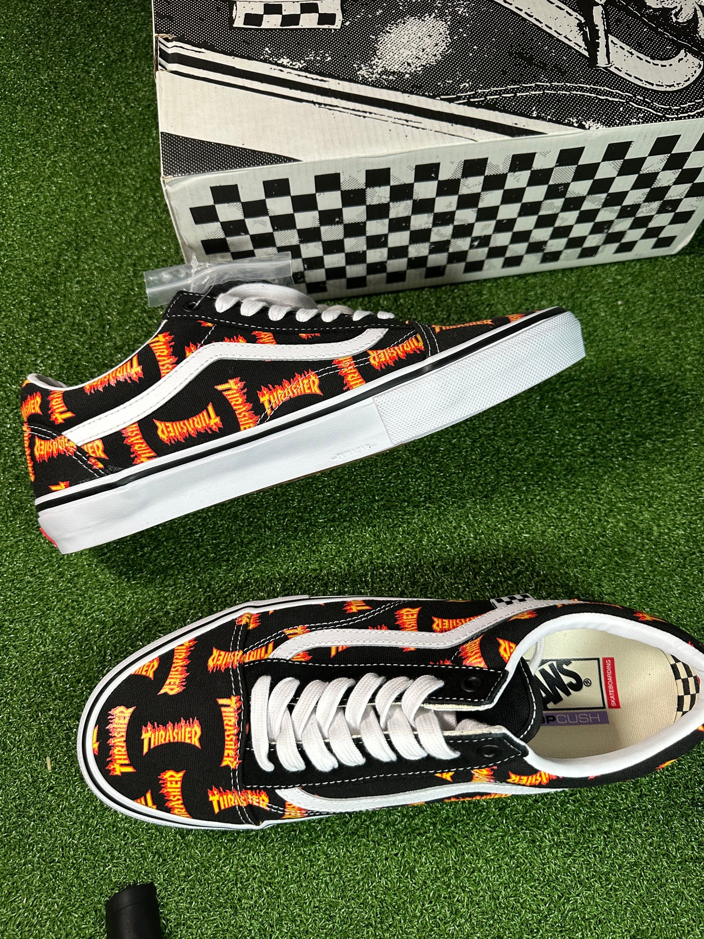 Vans Old Skool “Thrasher All Over Flame Logo
