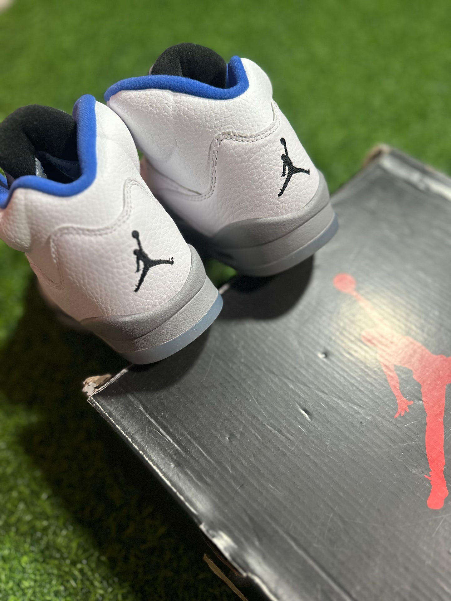 Jordan 5 Retro - Blanco Stealth 2021 (Escuela primaria)