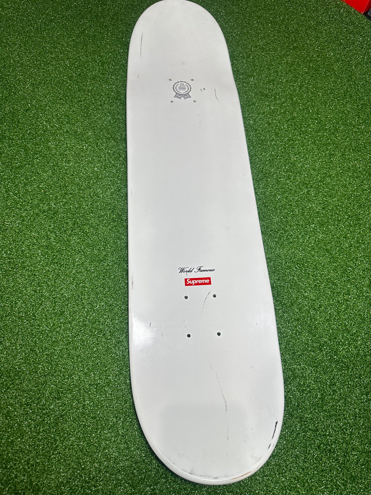 Supreme 20th Anniversary Box Logo Skateboard Deck USED