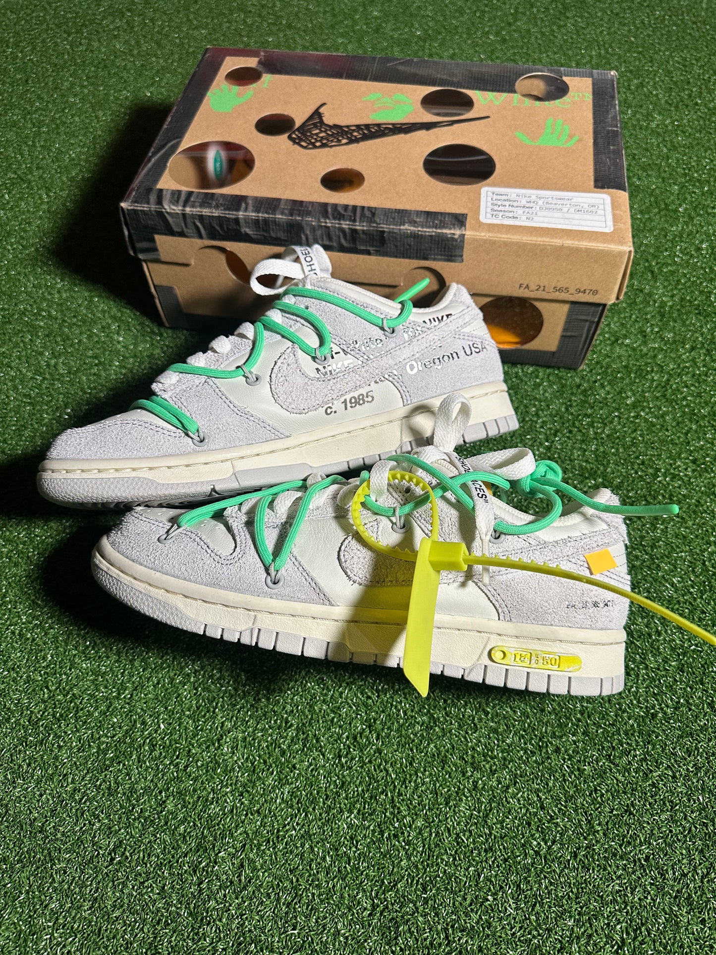 Nike Dunk Low Off-White Lot 14 USED