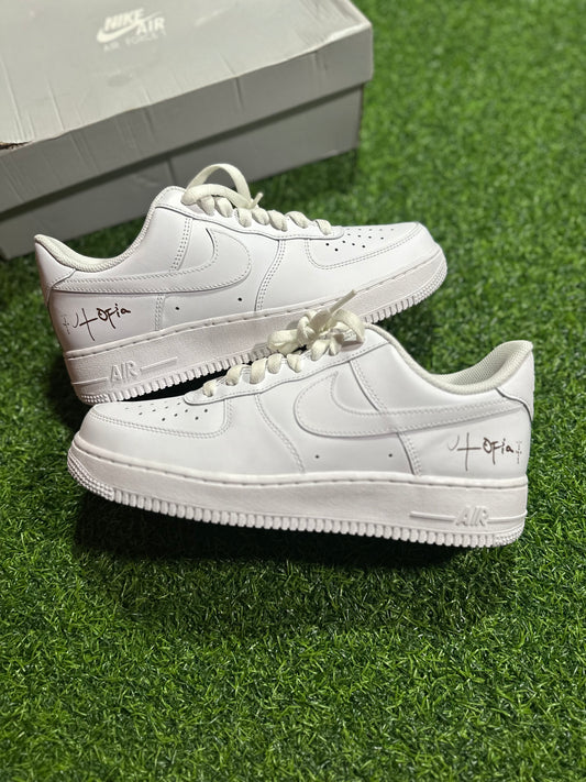 Nike Air Force 1 Low '07 - Blanco (Edición Travis Scott Cactus Jack Utopia) (Mujer)