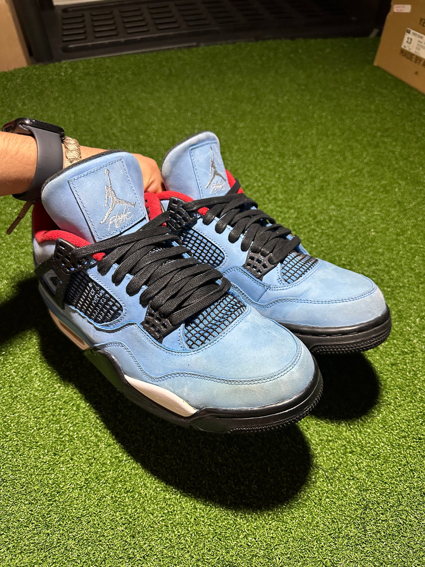 Jordan 4 Retro Travis Scott Cactus Jack Preowned No Box