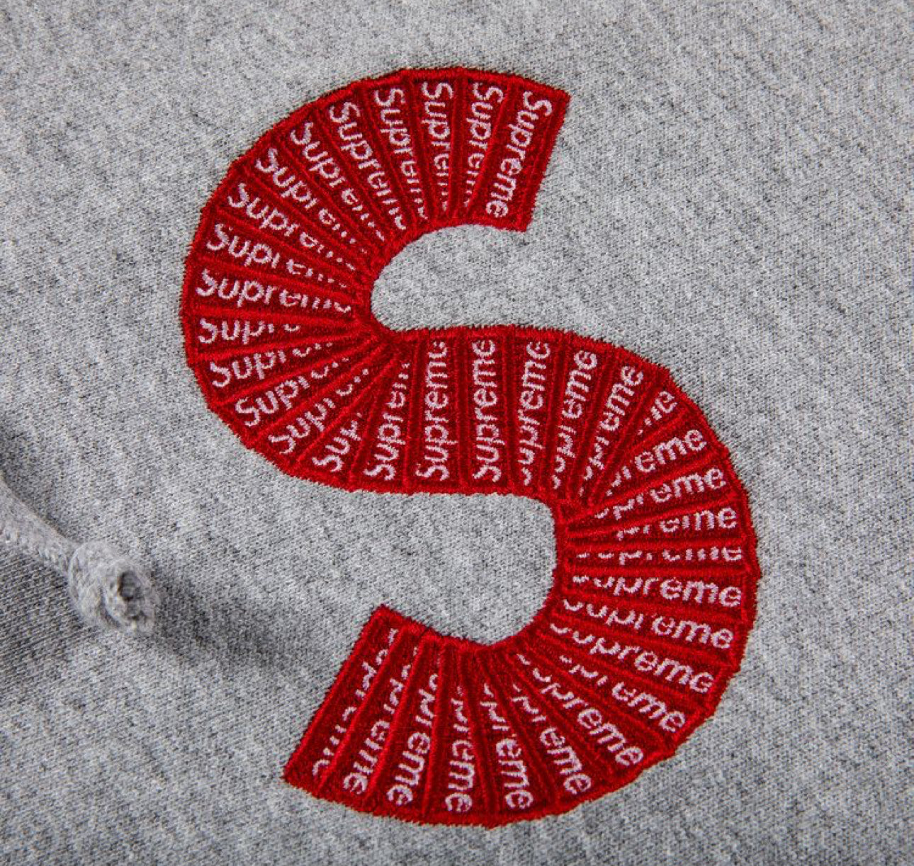 Supreme S Logo Hoodie (FW20) - Heather Grey