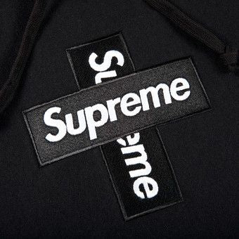 Supreme Cross Box Logo Hoodie – Black