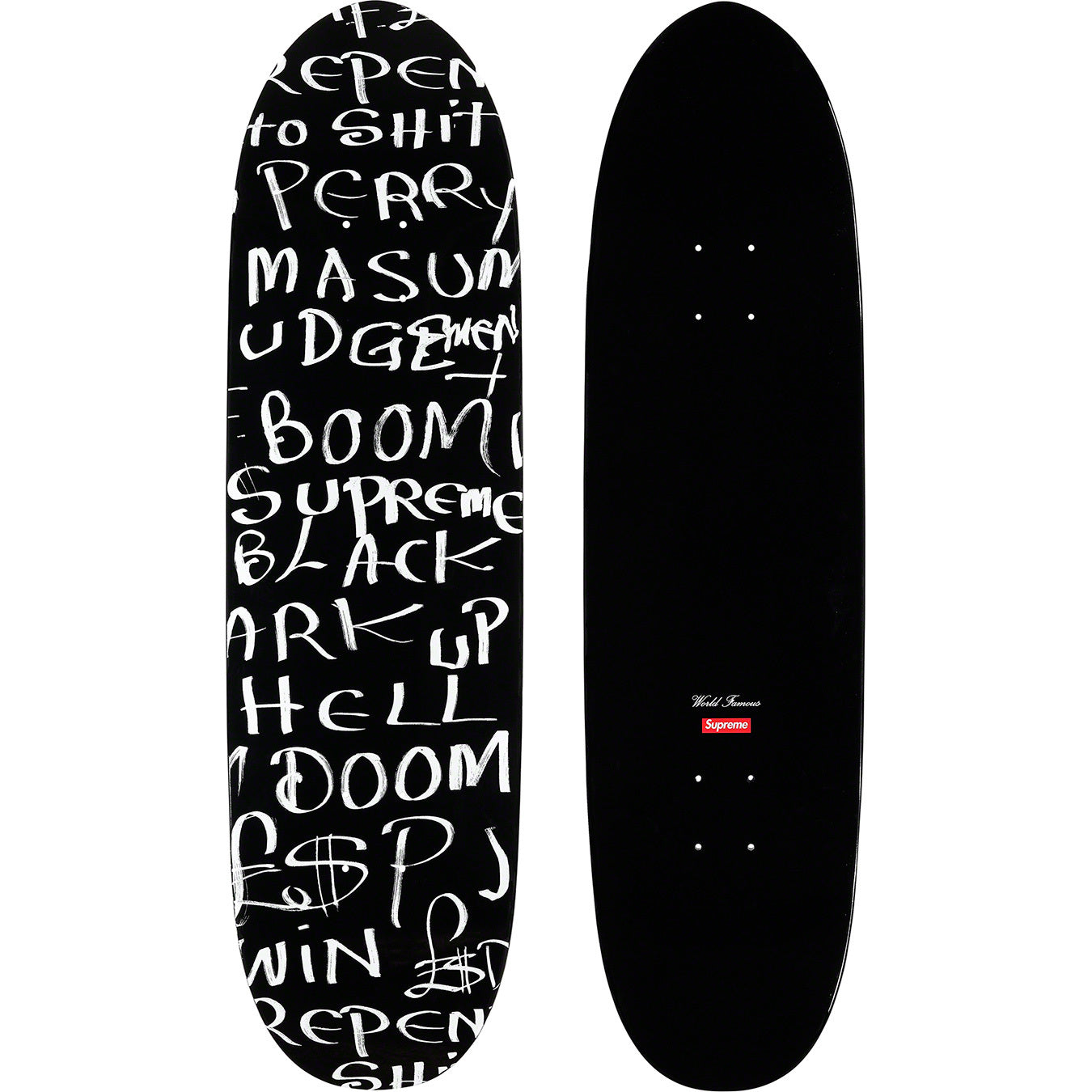 Tabla de skate Supreme x Lee Scratch Perry Black Ark Cruiser - Negra