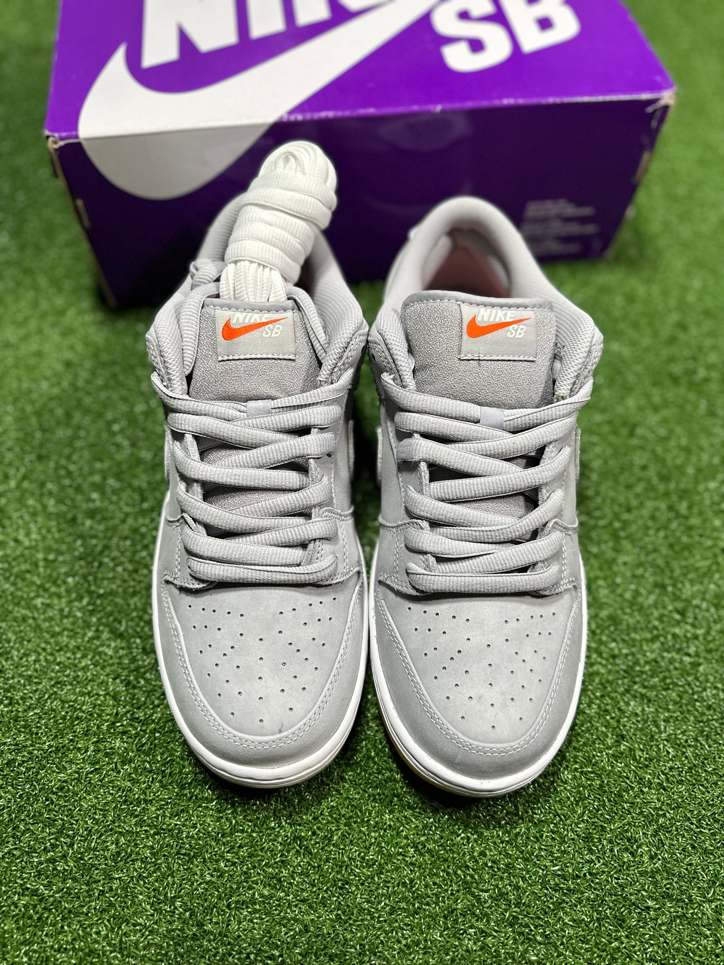 Nike SB Dunk Low Pro ISO - Orange Label Wolf Grey Gum