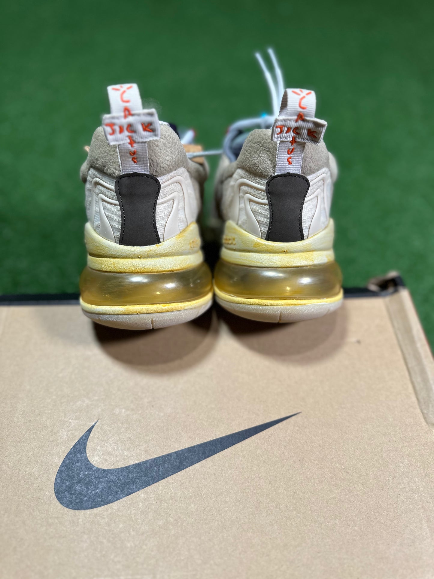 Nike Air Max 270 React ENG Travis Scott Cactus Trails TRIED ON