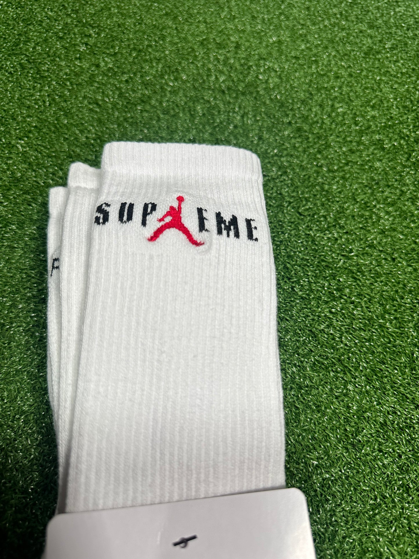 Calcetines deportivos Supreme Jordan (paquete de 2) - Negro y blanco