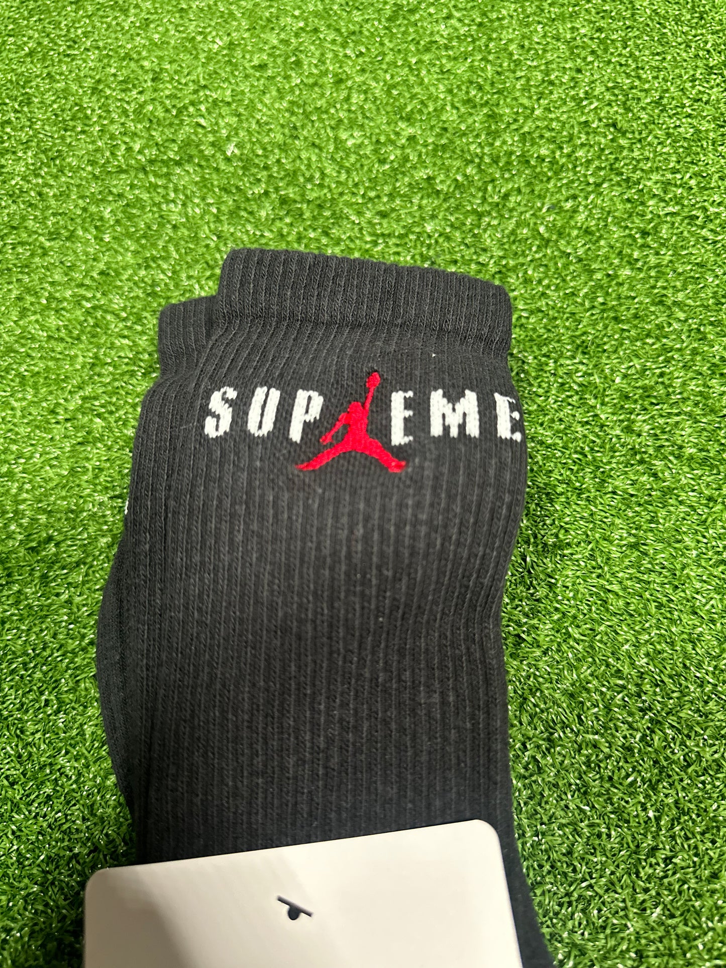 Calcetines deportivos Supreme Jordan (paquete de 2) - Negro y blanco