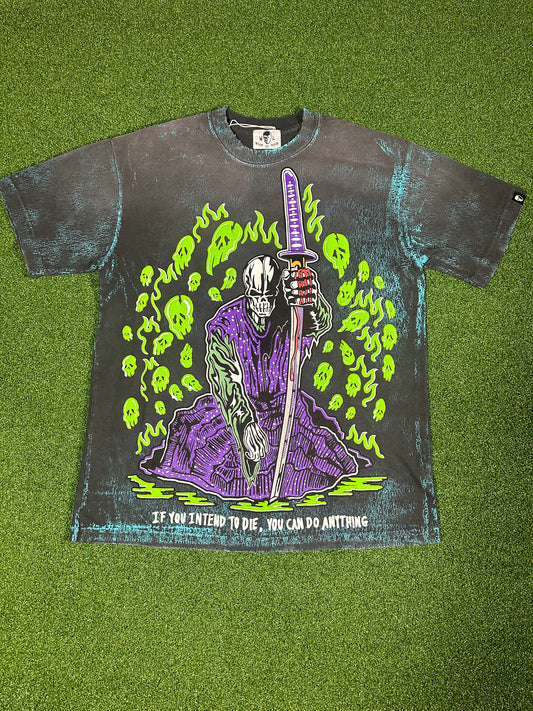 Camiseta samurái de Warren Lotas