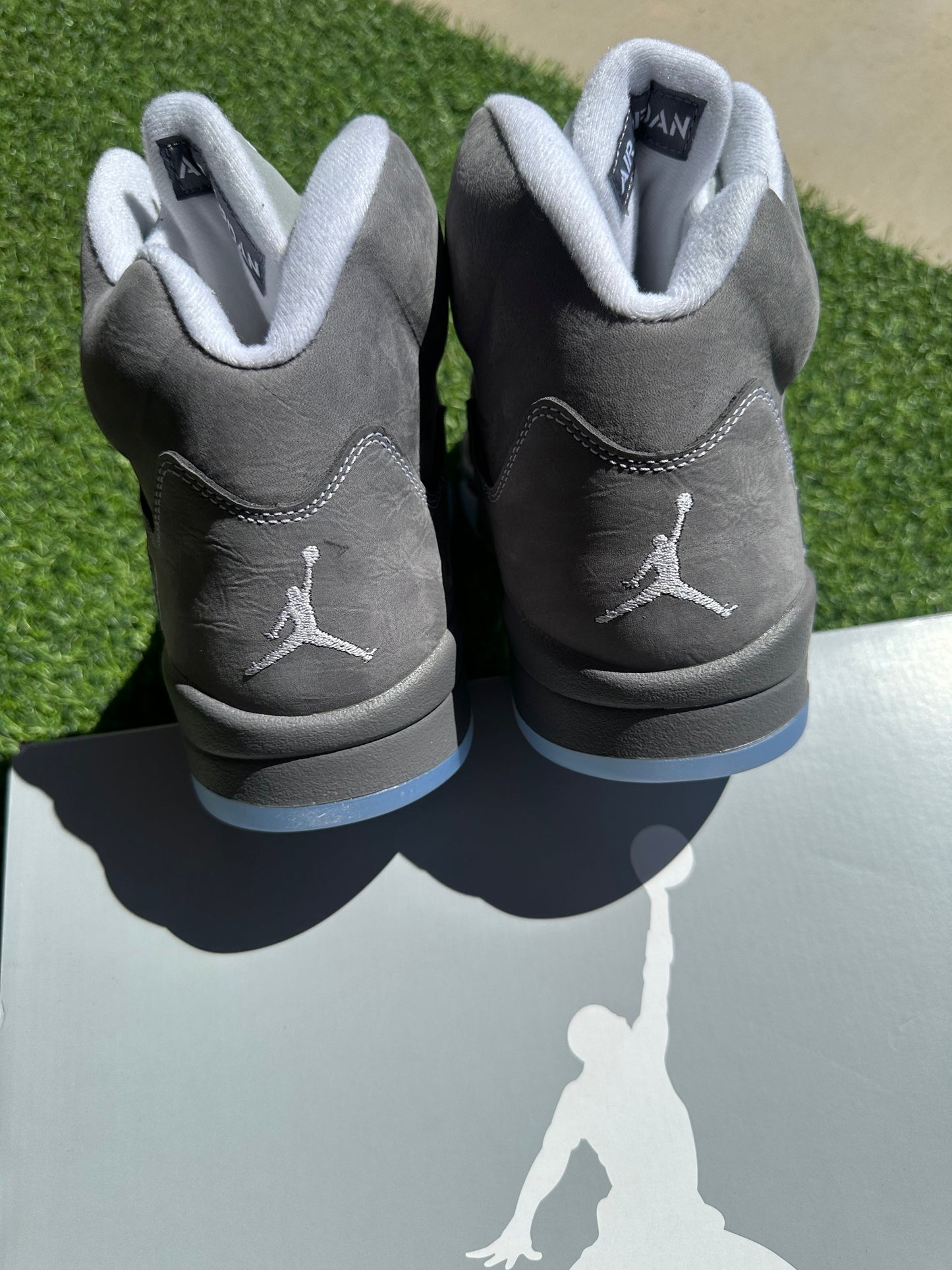 Jordan 5 Wolf Grey Back Heel Jordan