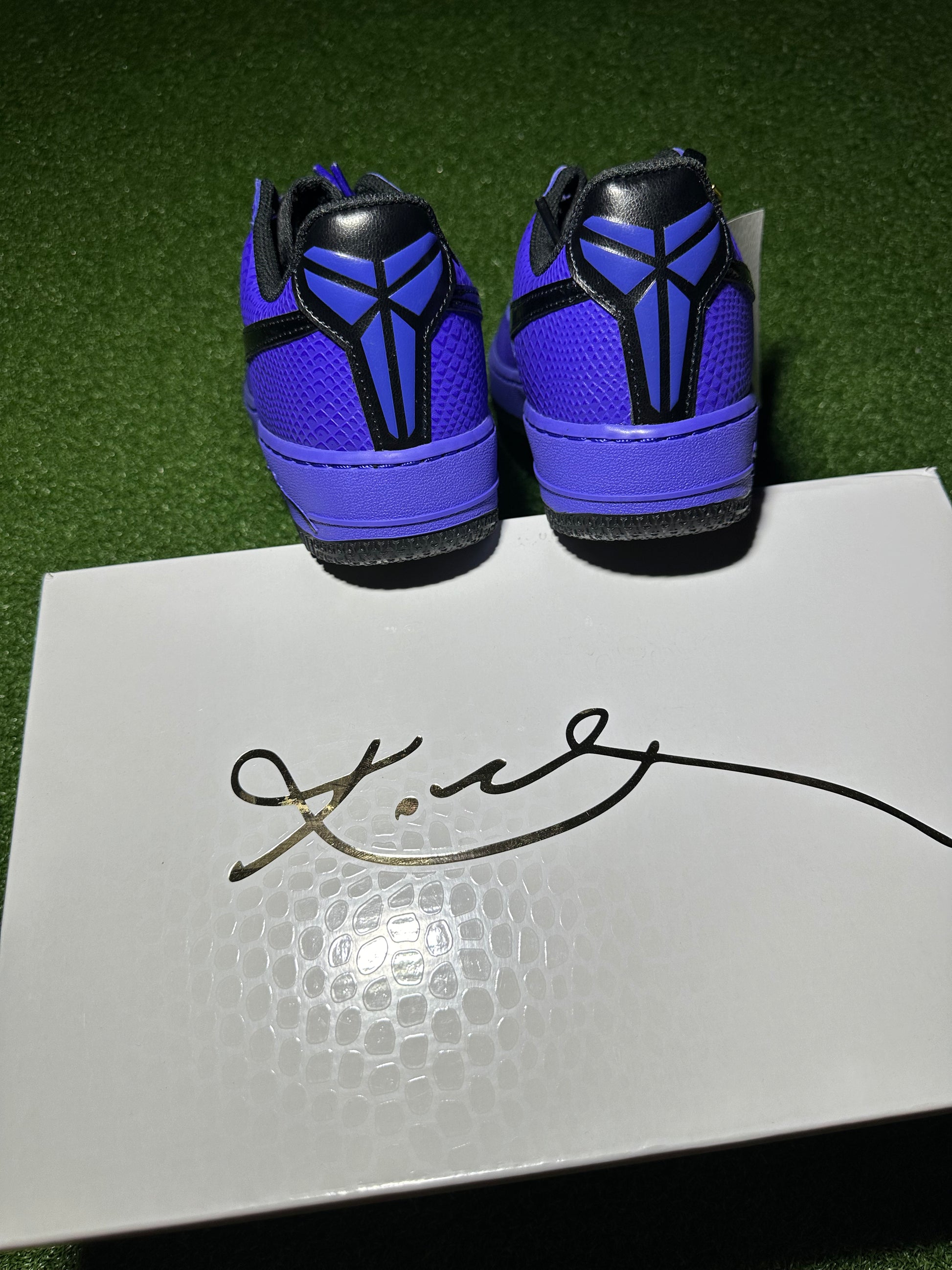 Nike Air Force 1 Low Kobe Bryant x FC Barcelona Persian Violet Heel Detail