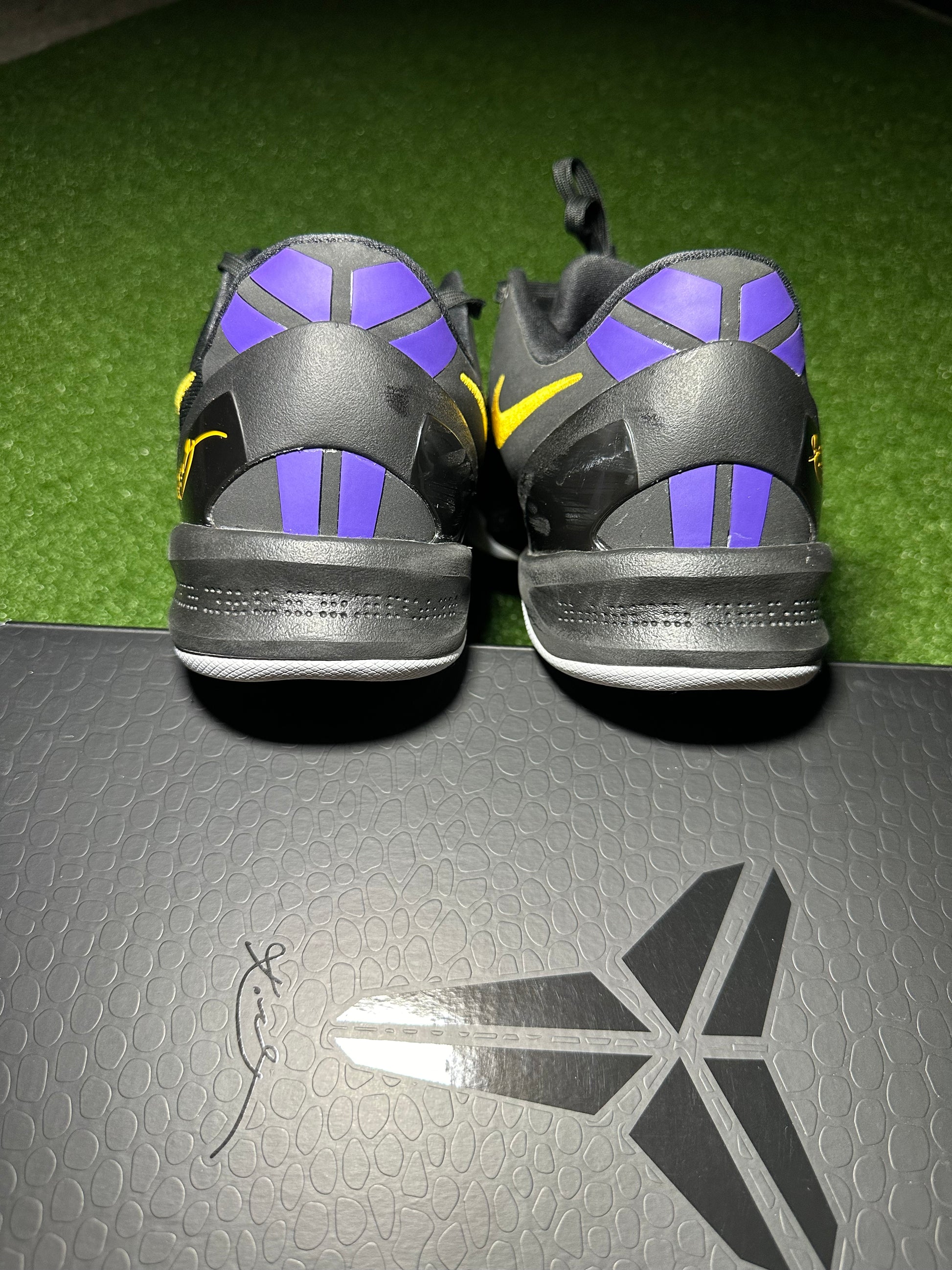 Nike Kobe 8 Protro Lakers Away Heel Detail