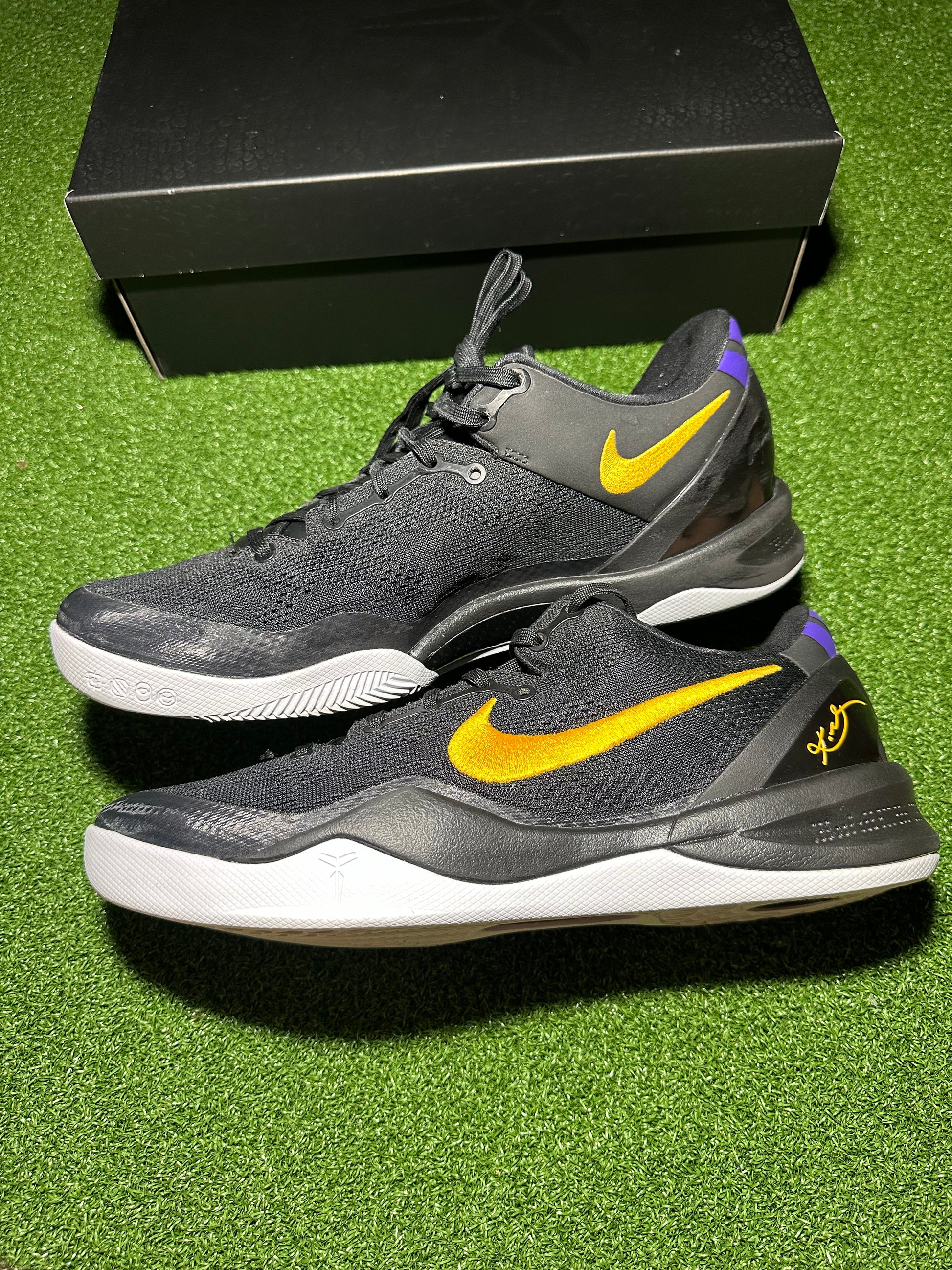 Nike Kobe 8 Protro Lakers Away Side Inside View