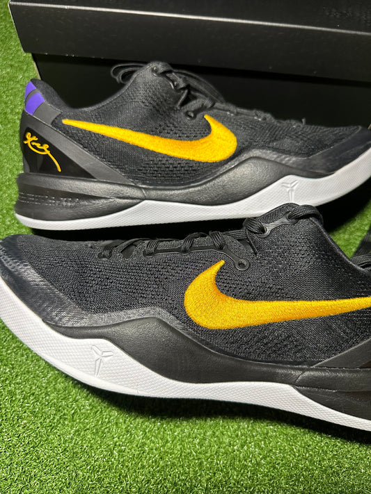 Nike Kobe 8 Protro Lakers Away Side View Close Up