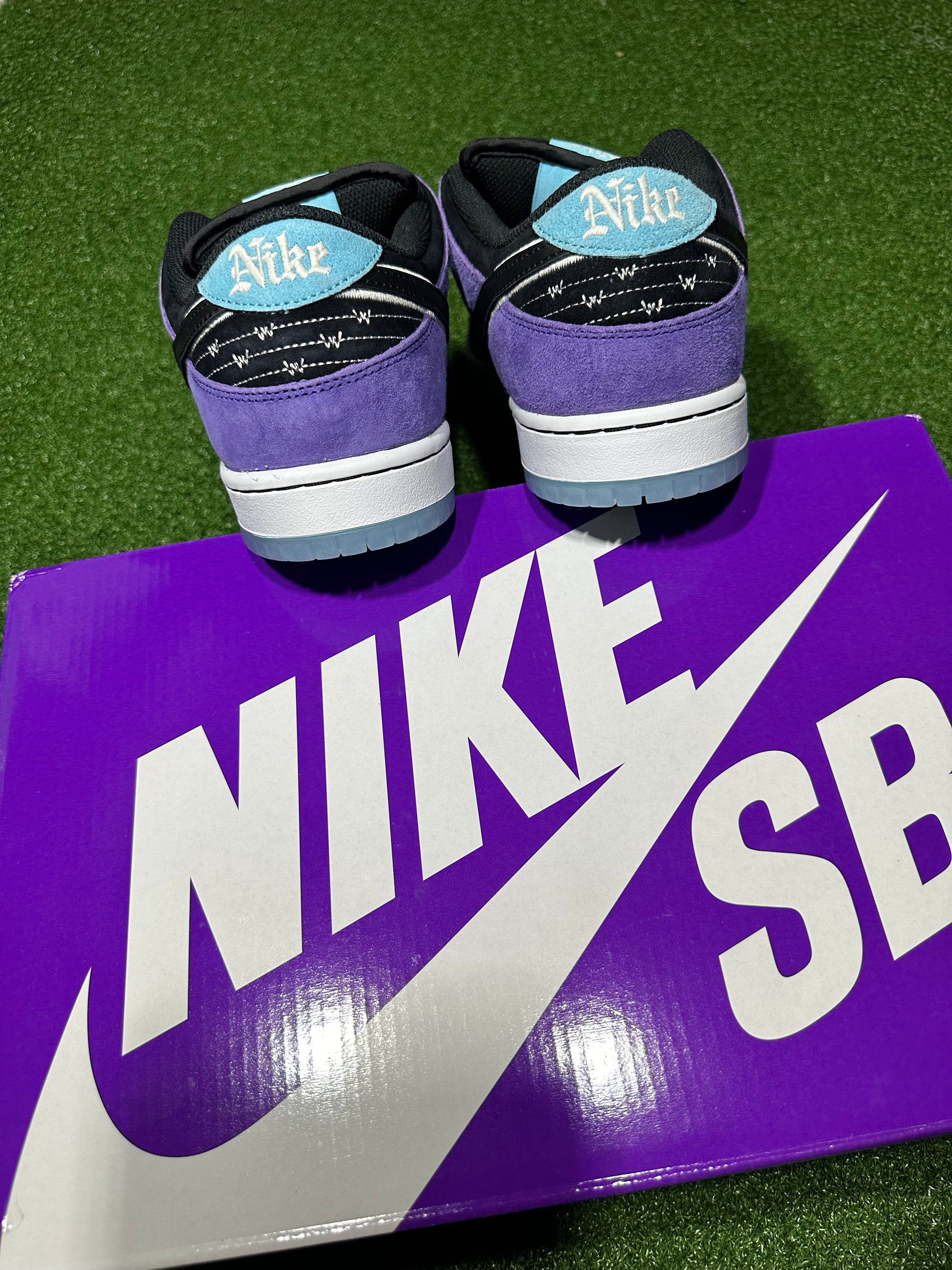 Nike SB Dunk Low Hayley Wilson premium suede collaboration sneaker top view