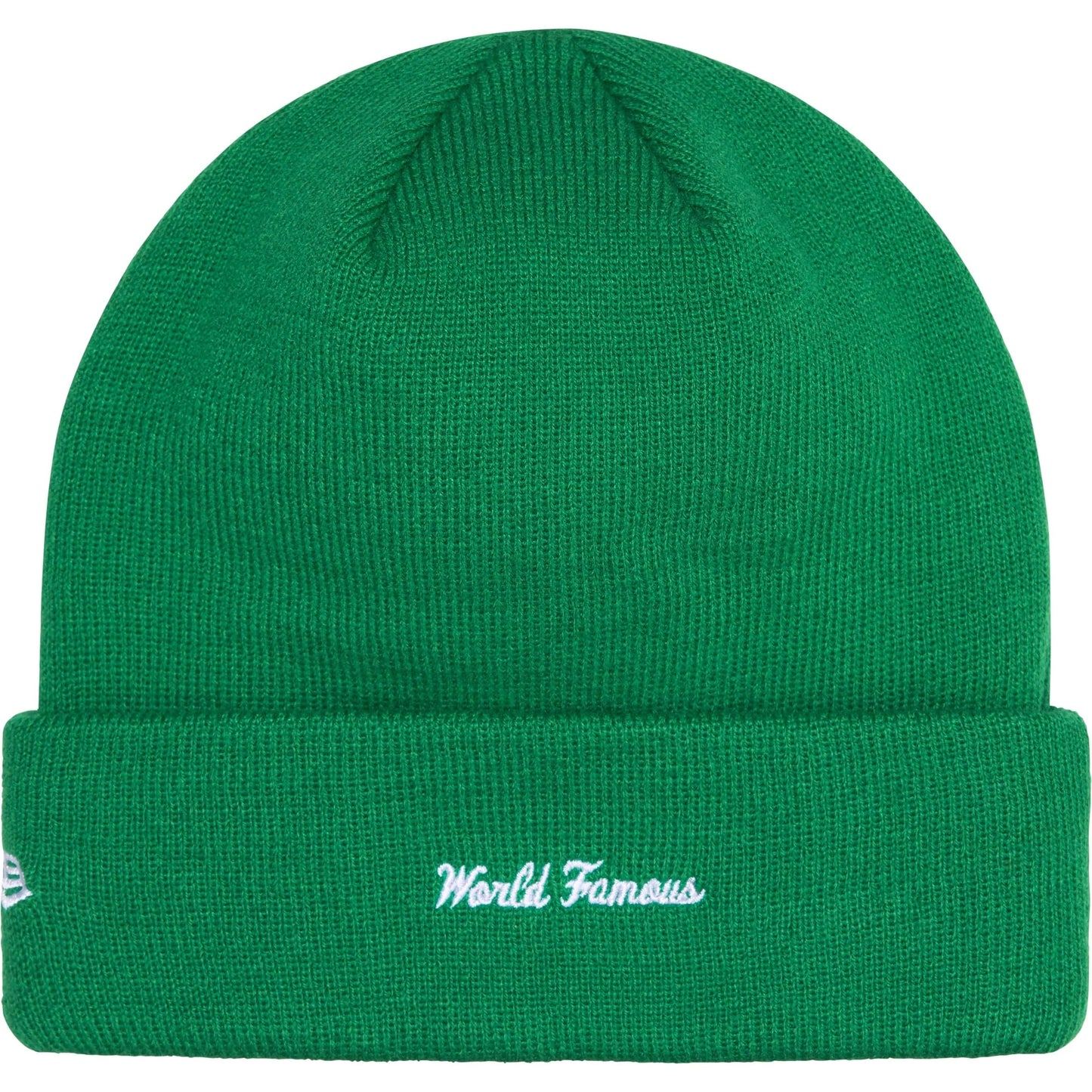 Supreme Box Logo green Beanie Knit Detail