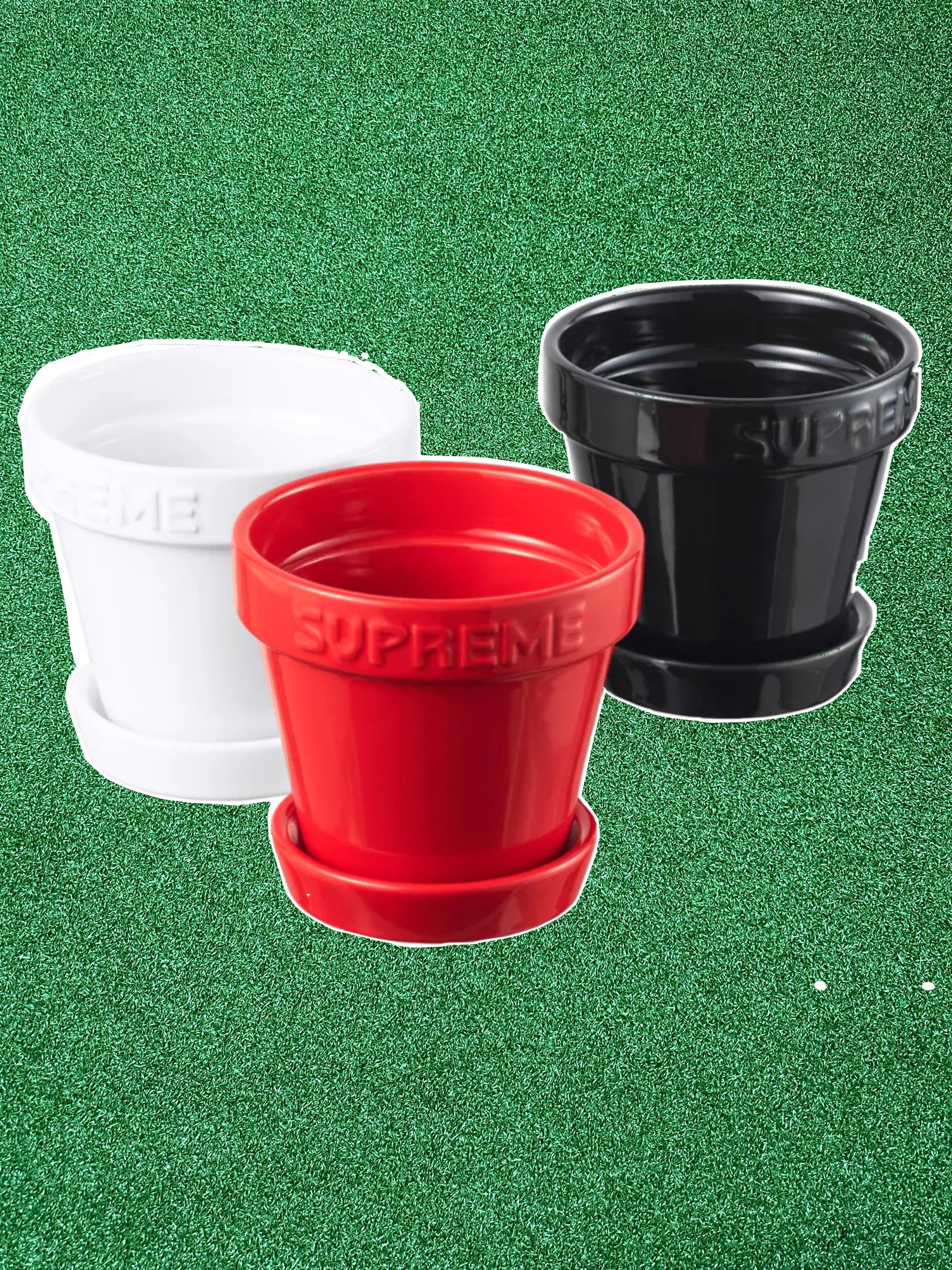 Supreme Mini Planters Set of 3 Multicolor – Limited Edition Ceramic Home Decor Pots