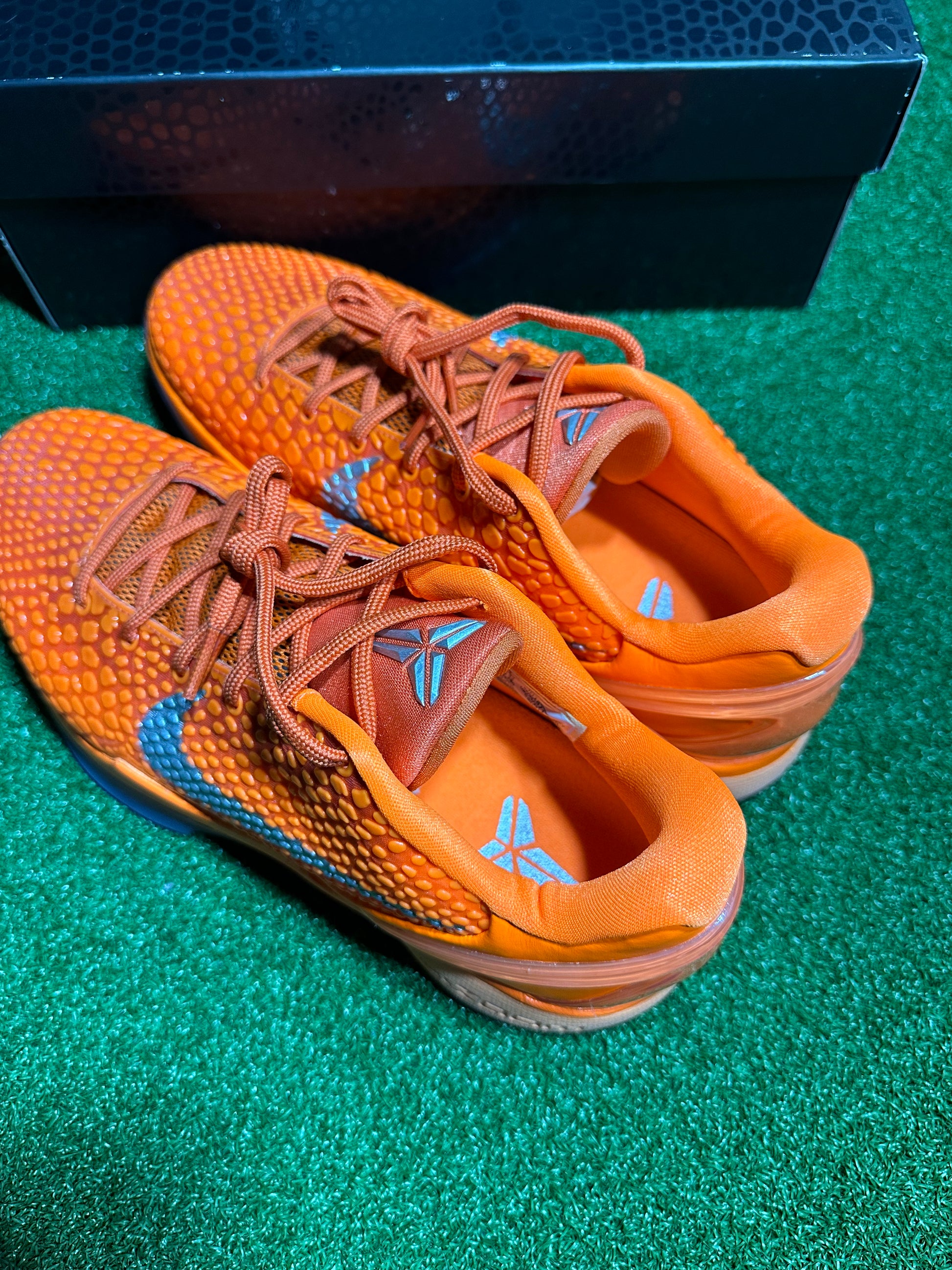 Nike Kobe 6 Protro Total Orange low-top basketball sneaker top view