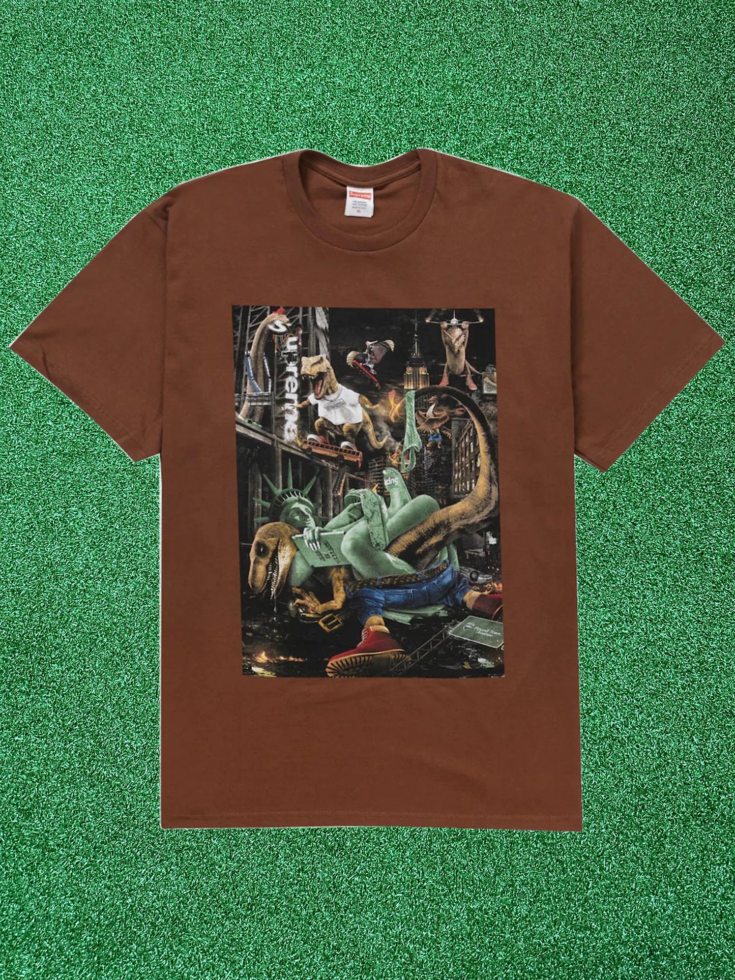 Camiseta Supreme T-Rex marrón