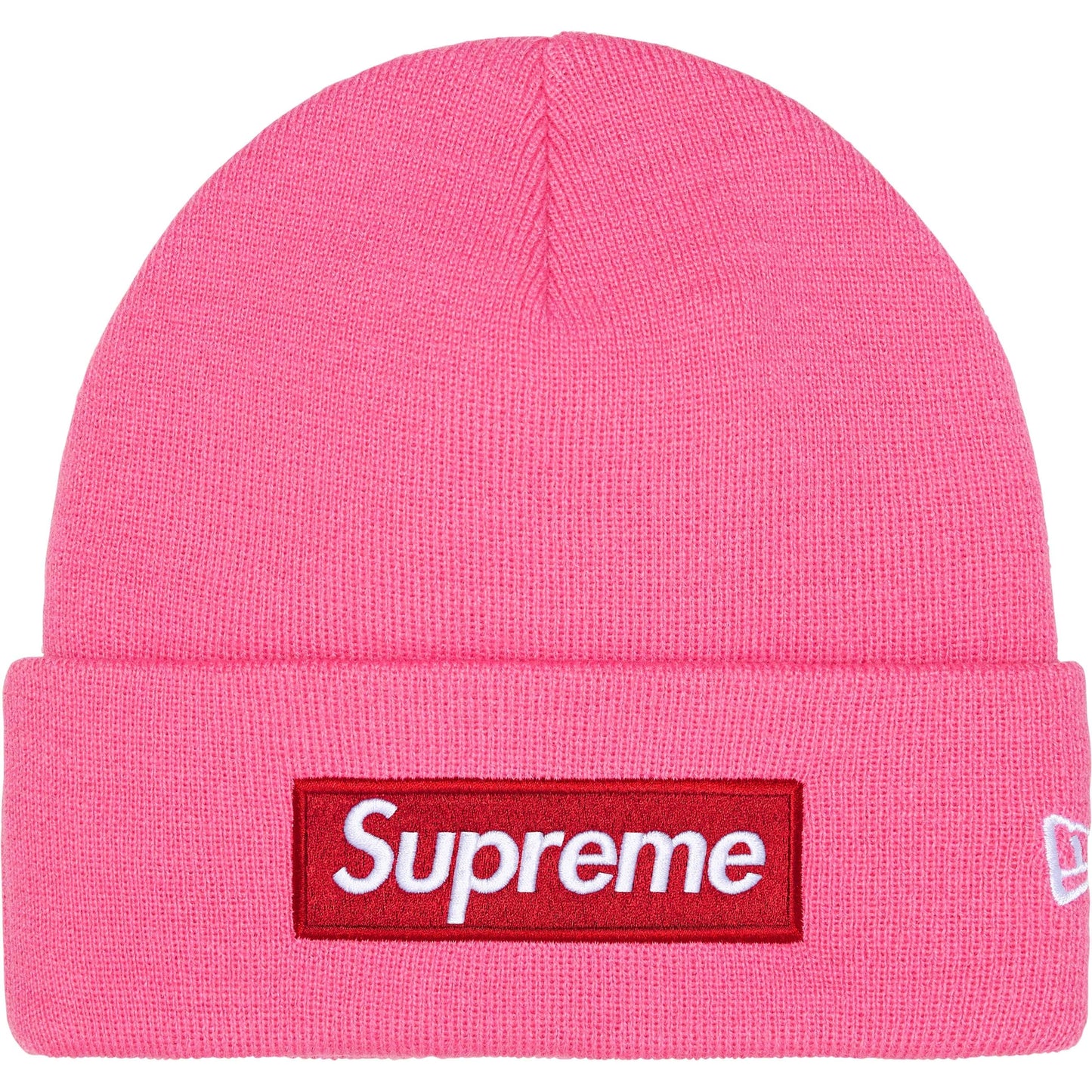 Supreme New Era Box Logo Beanie Magenta FW25