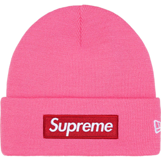 Supreme New Era Box Logo Beanie Magenta FW25