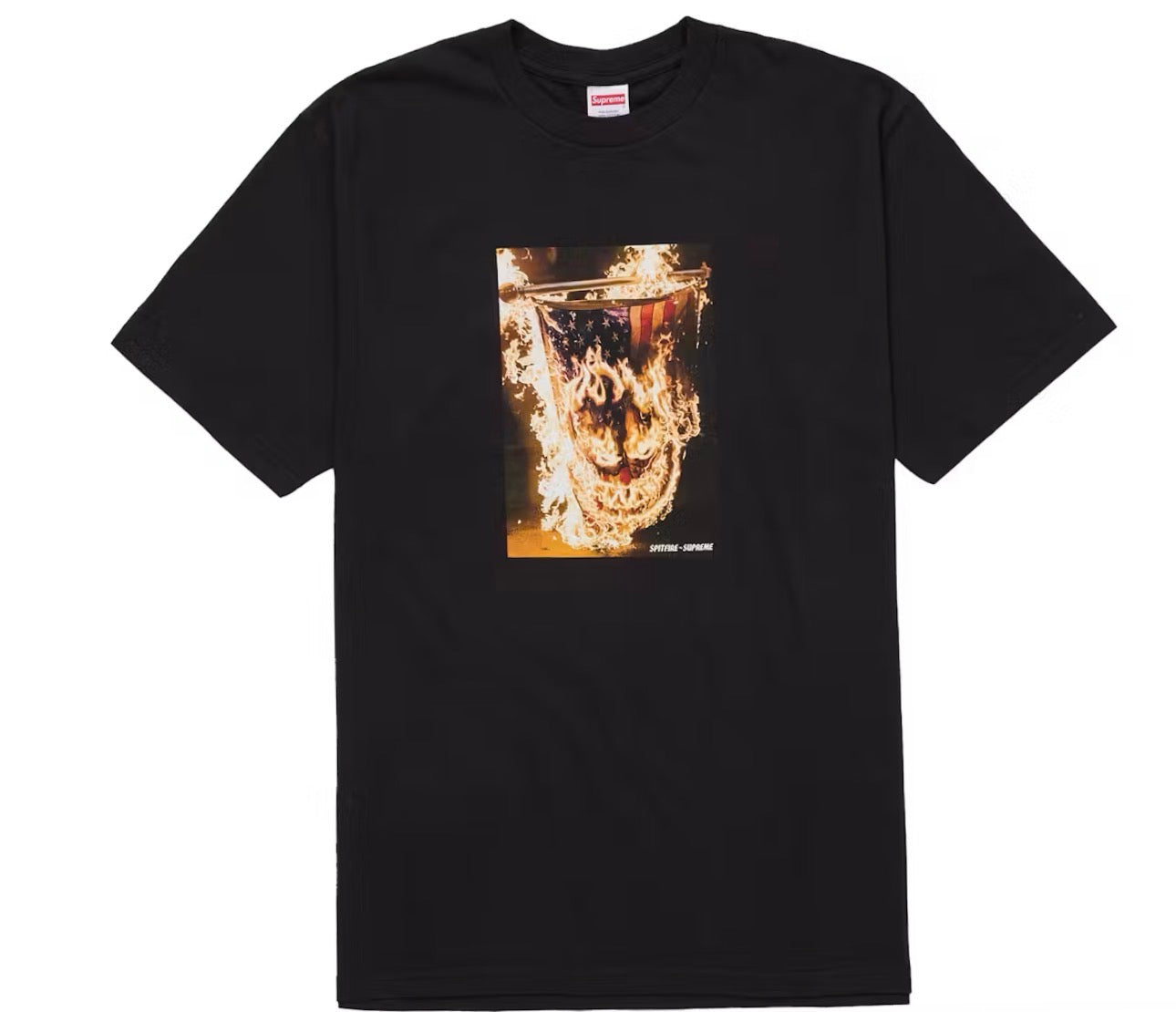 Supreme Spitfire Flag Black Tee
