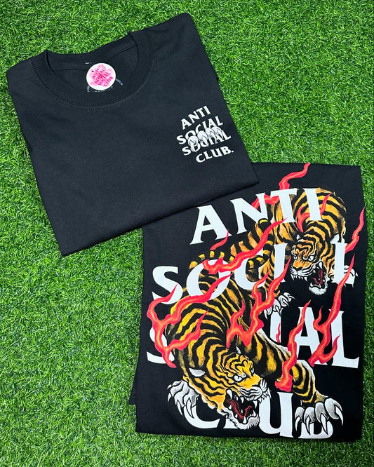 Anti Social Social Club Tiger Blood Black Tee