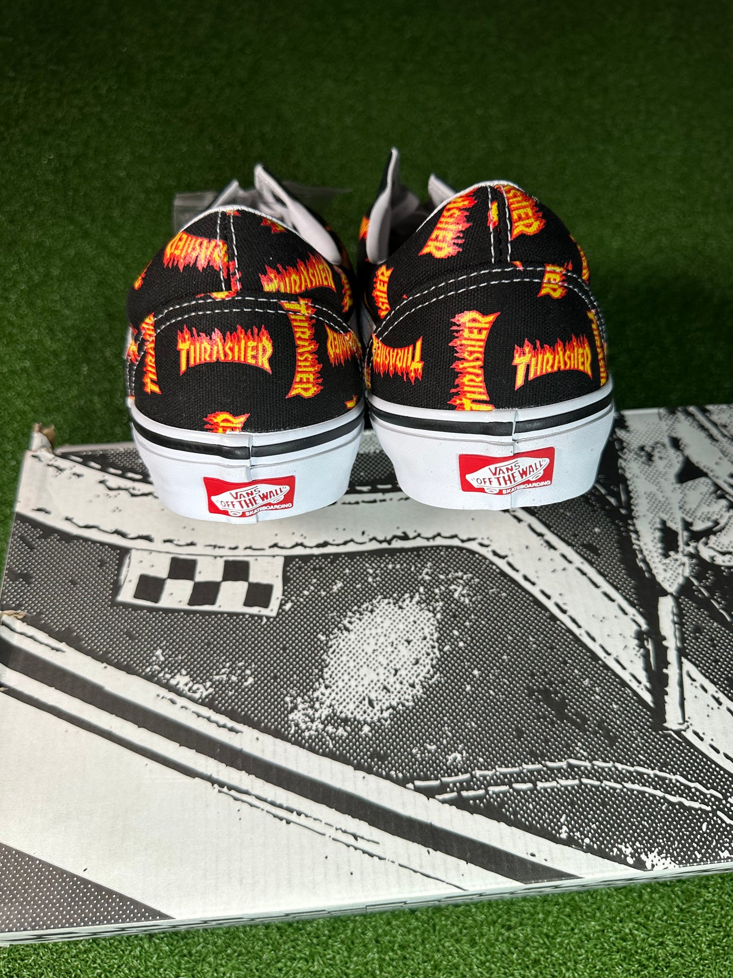 Vans Old Skool “Thrasher All Over Flame Logo