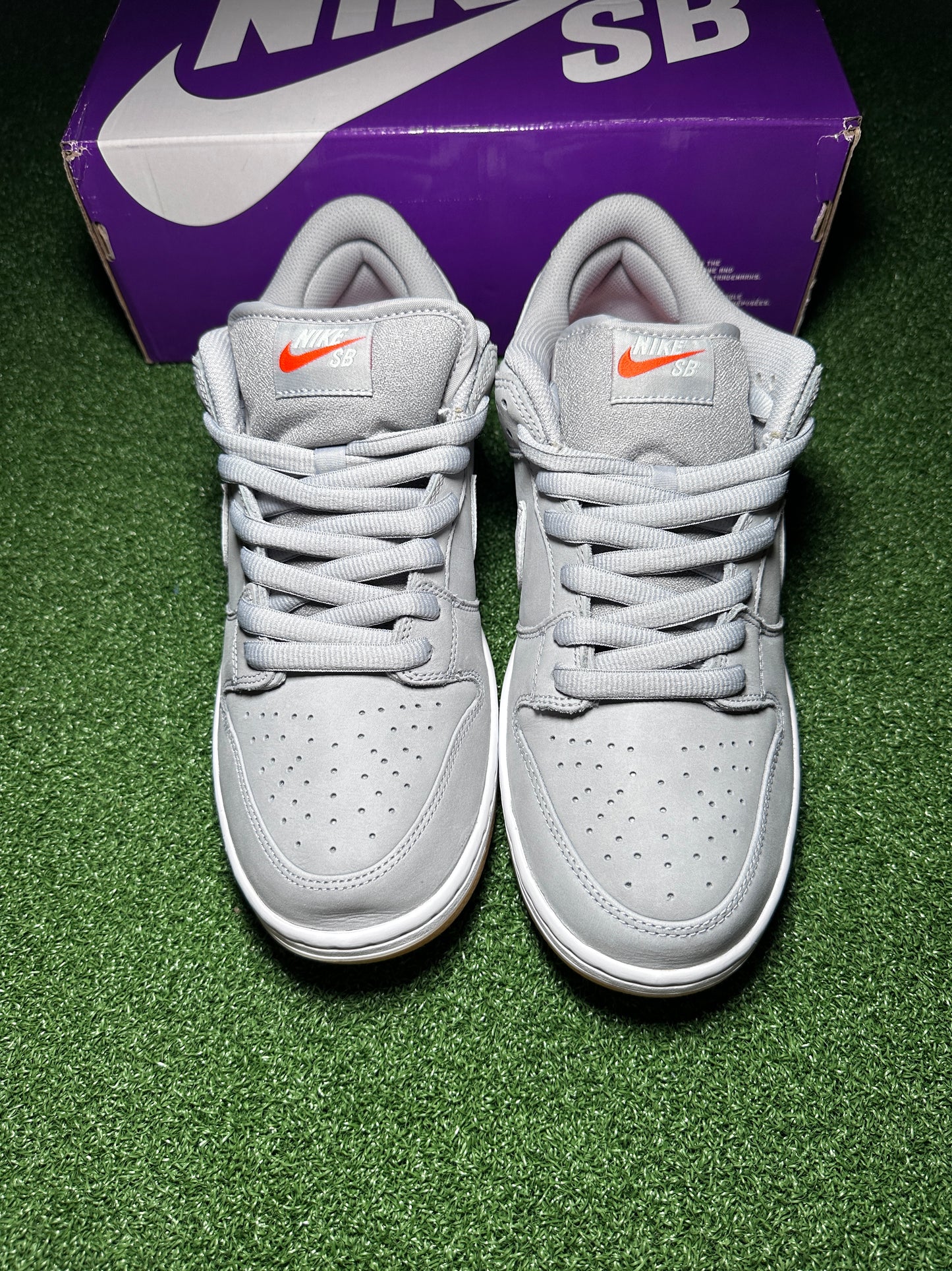 Nike SB Dunk Low Pro ISO "Orange Label Wolf Grey Gum"