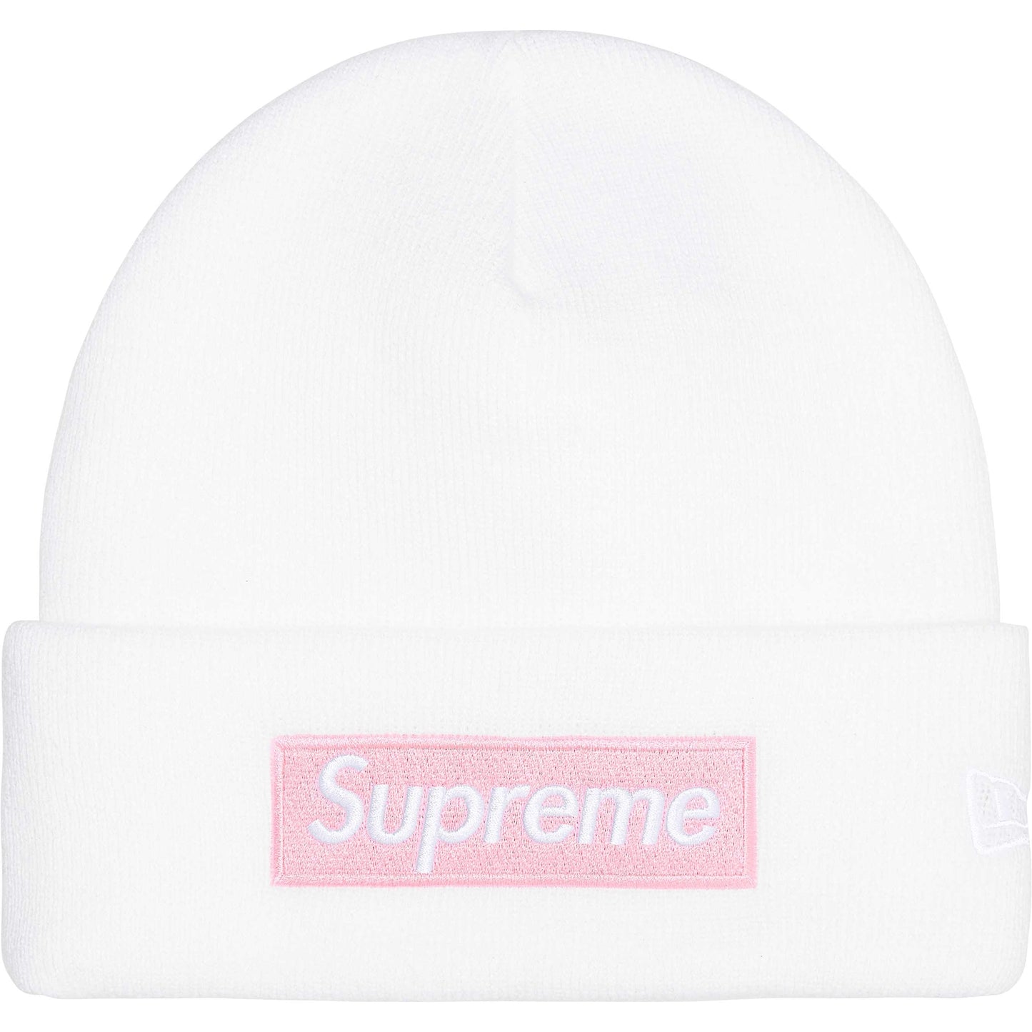 Supreme New Era Box Logo Beanie White FW25