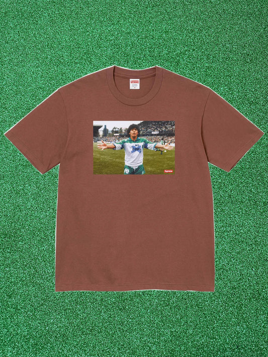 Supreme Maradona Tee Brown