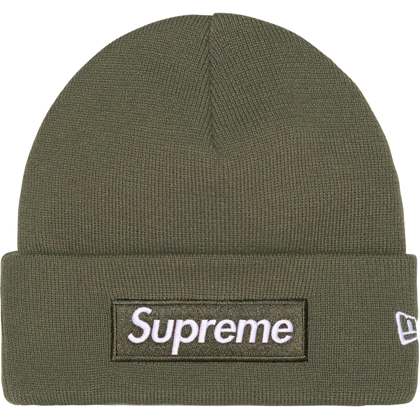 Supreme New Era Box Logo Beanie Light Olive FW25