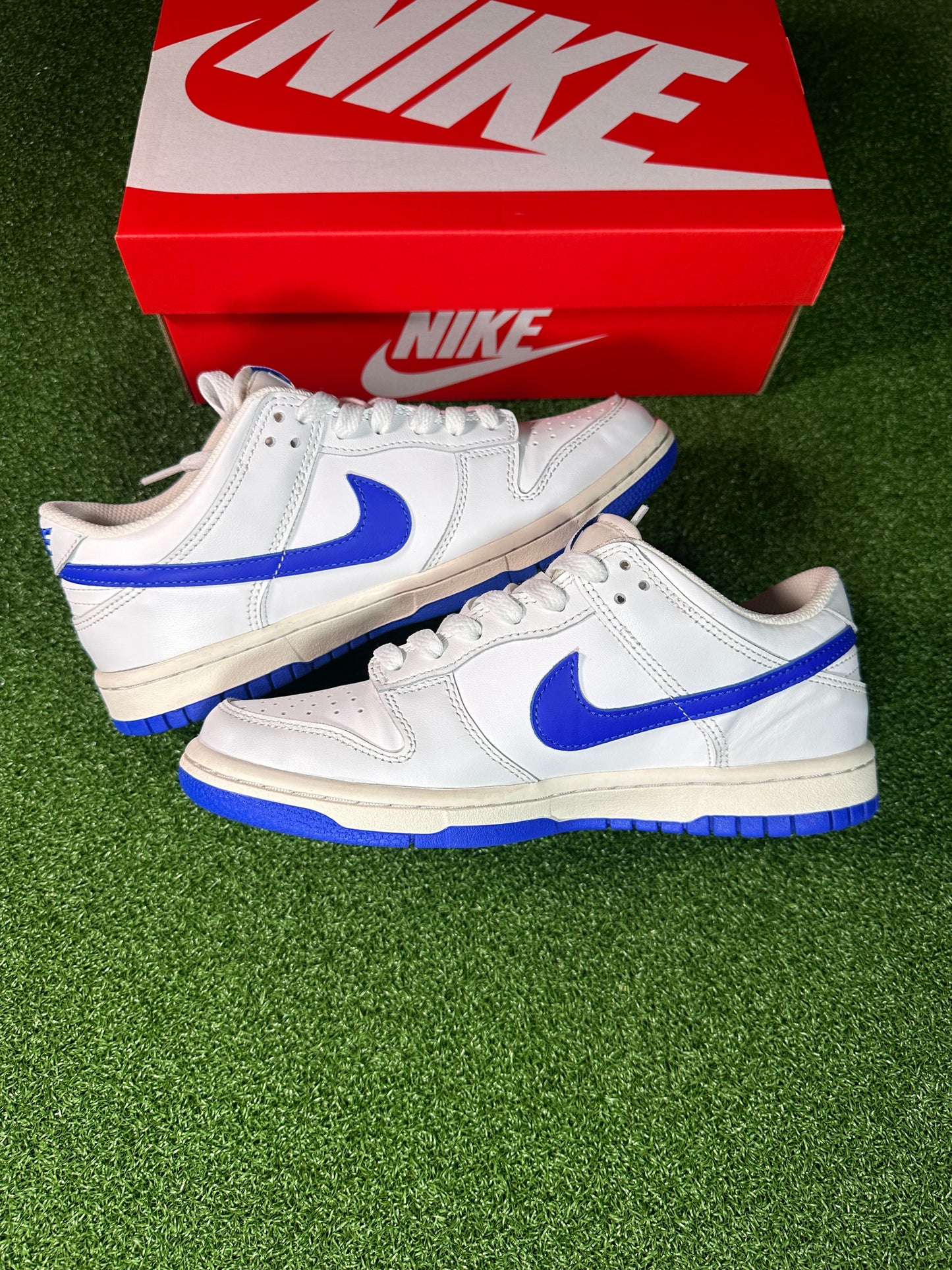 Nike Dunk Low Summit White Hyper Royal (GS) USED