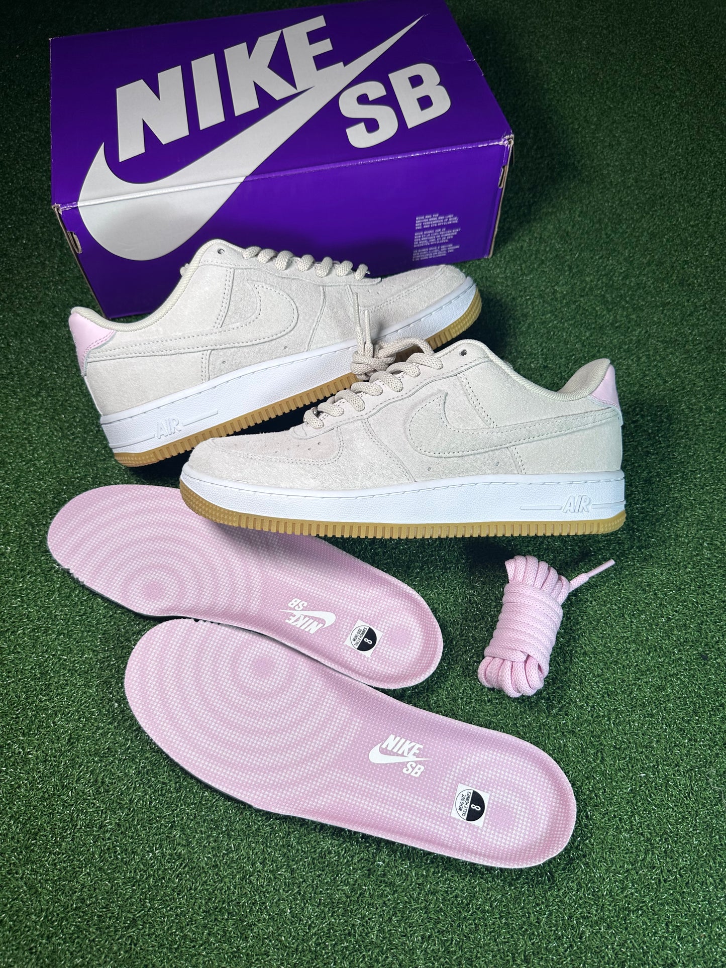 Nike Air Force 1 Low SB Light Orewood Brown Pink